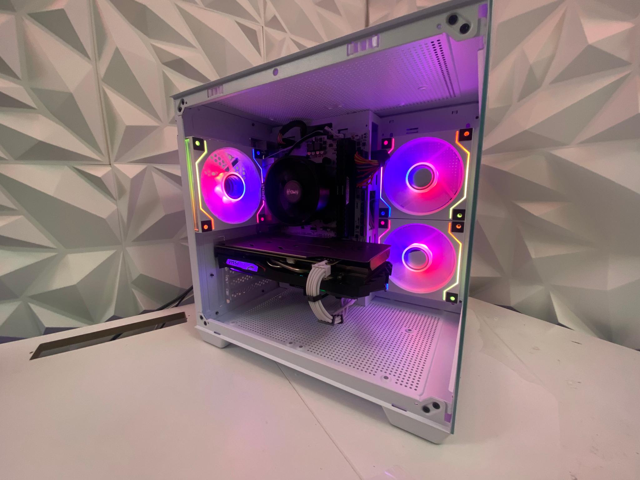 🎅🎅 White Elite Build – Ryzen 5 2600 + GTX 1660 Ti 6GB | 1080p High FPS Ready