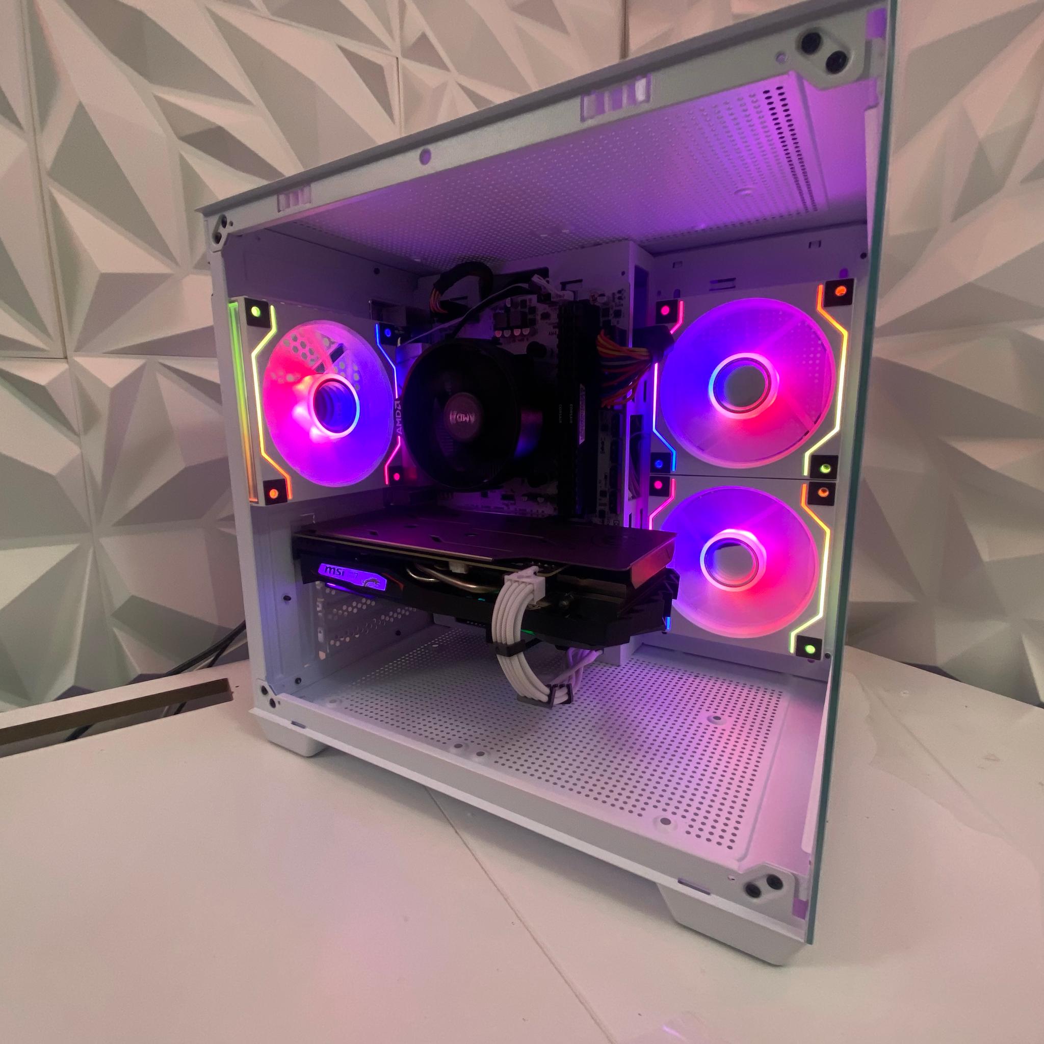 🎅🎅 White Elite Build – Ryzen 5 2600 + GTX 1660 Ti 6GB | 1080p High FPS Ready