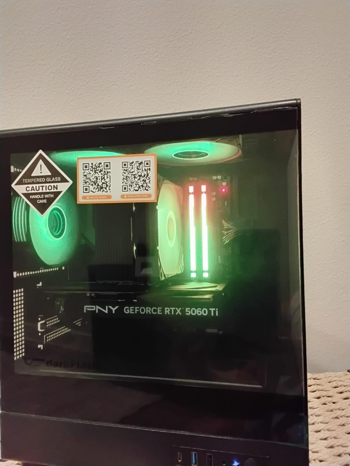 Ryzen 5 9600x GPU PNY 5060ti 16gb VRAM/ 32gb RAM