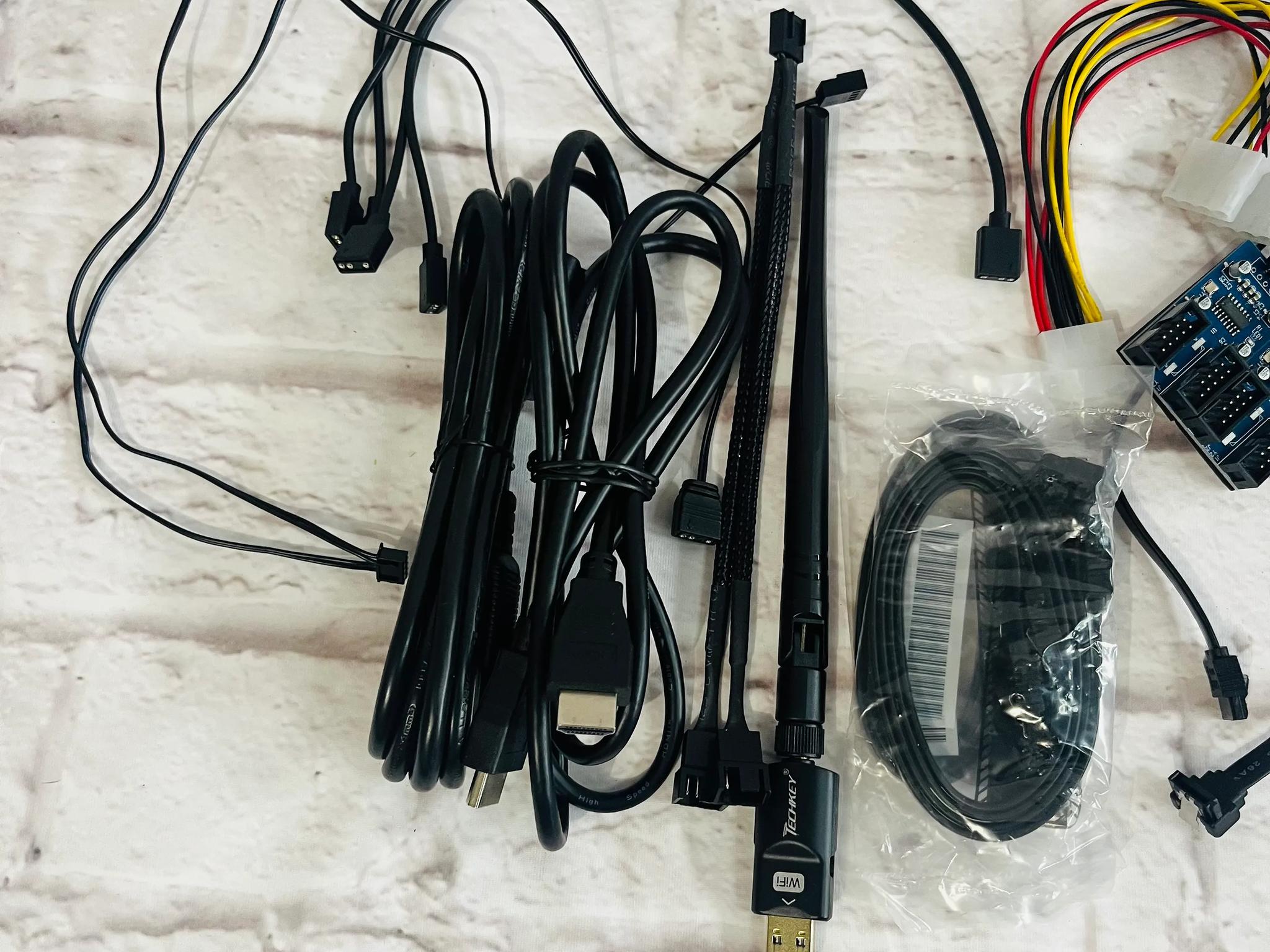 (SEE PICS) Random PC Cables and Accessories/1 WIFI Adaptor