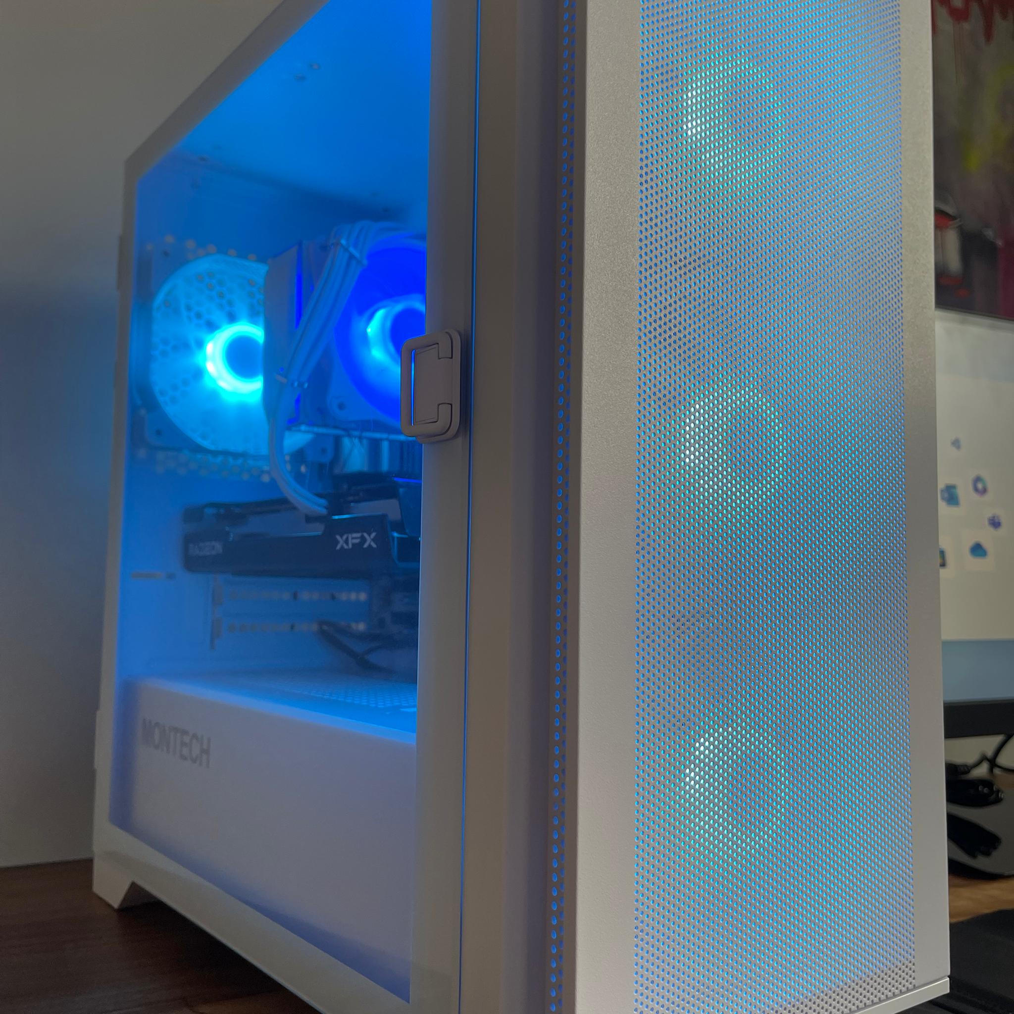 🥶 ALL WHITE 1080p Streaming/Gaming PC | RX 6600, Ryzen 5 3600, 1TB SSD 🥶