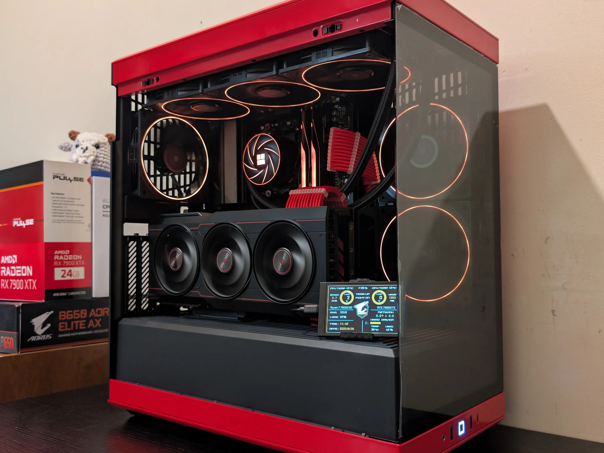 🟥⬛ 4K Gaming Beast | RX 7900XTX | Ryzen 7 7800X3D | 2TB SSD | 32GB RAM | WiFi 6 & Bluetooth ⬛🟥