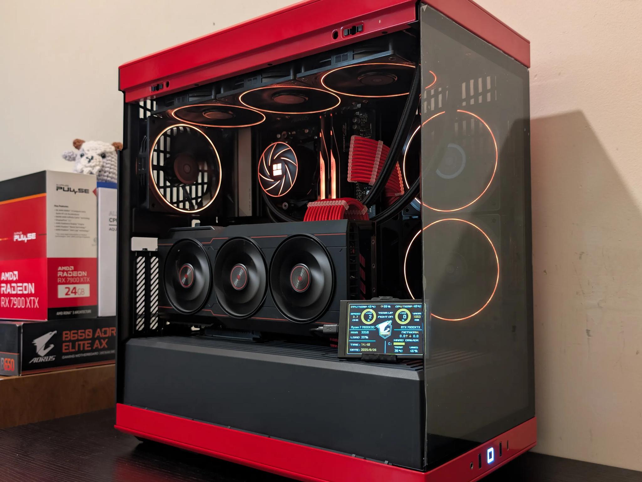 🟥⬛ 4K Gaming Beast | RX 7900XTX | Ryzen 7 7800X3D | 2TB SSD | 32GB RAM | WiFi 6 & Bluetooth ⬛🟥