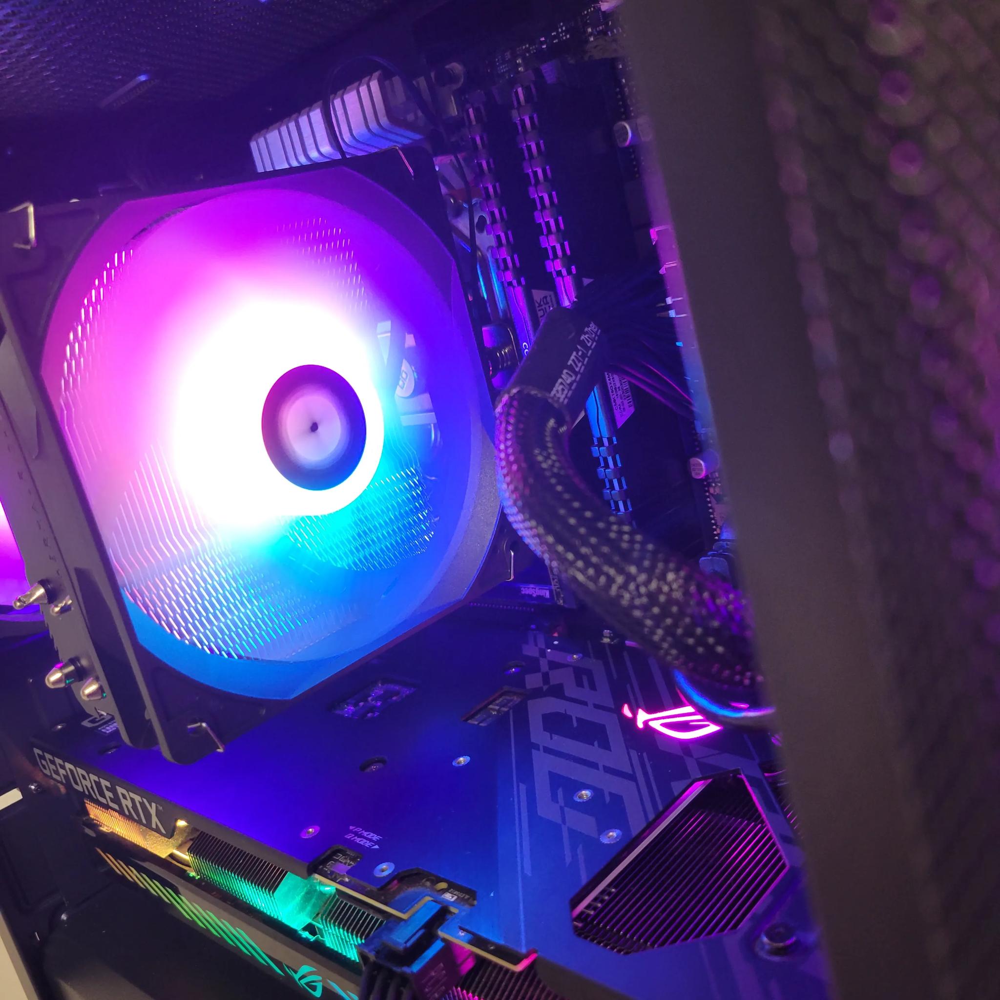🌈☔RTX 3060 12gb Black Gaming PC🌈☔(Ryzen 5 5600//RTX 3060 12gb)