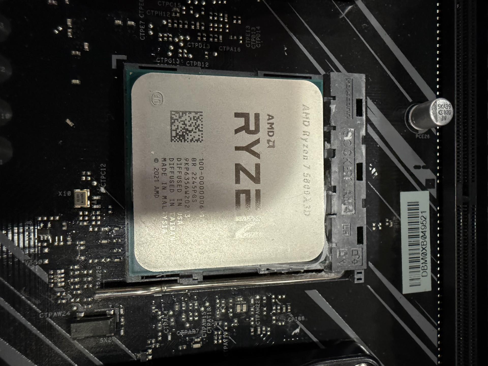 X570 Asrock Phantom Gaming 4 ATX motherboard with 5800X3D and 32gb of DDR4  3600 Ram