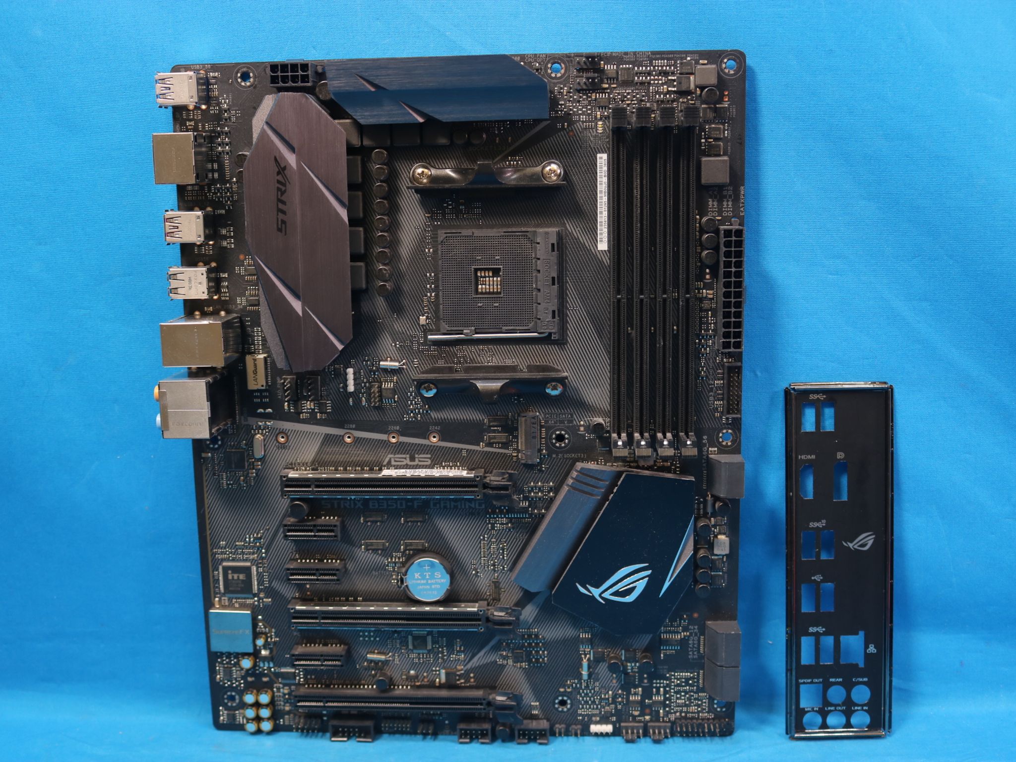 *Newest BIOS* ASUS ROG Strix B350-F Gaming AMD Socket AM4 DDR4 ATX Desktop Motherboard & I/O Shield