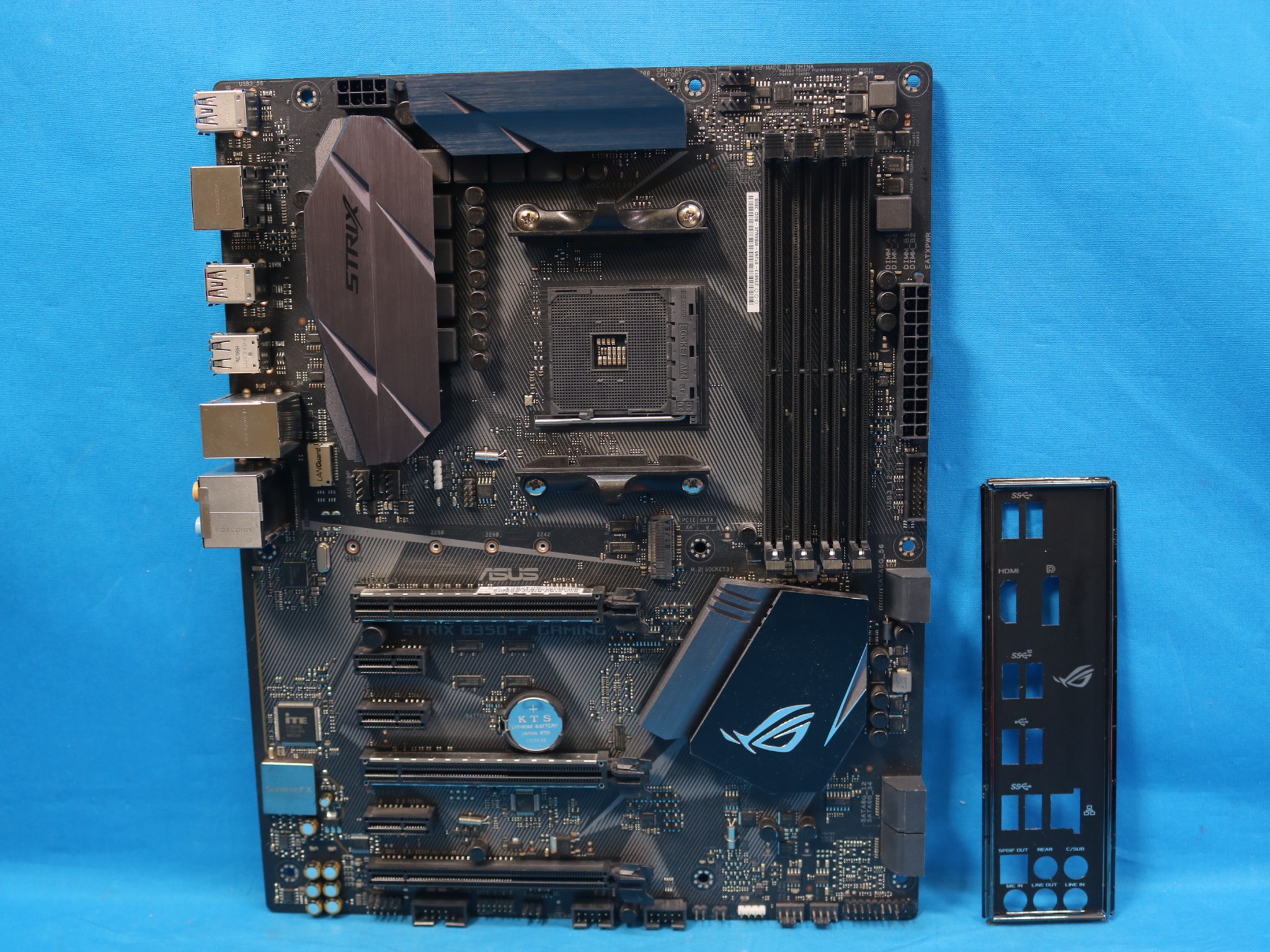 *Newest BIOS* ASUS ROG Strix B350-F Gaming AMD Socket AM4 DDR4 ATX Desktop Motherboard & I/O Shield