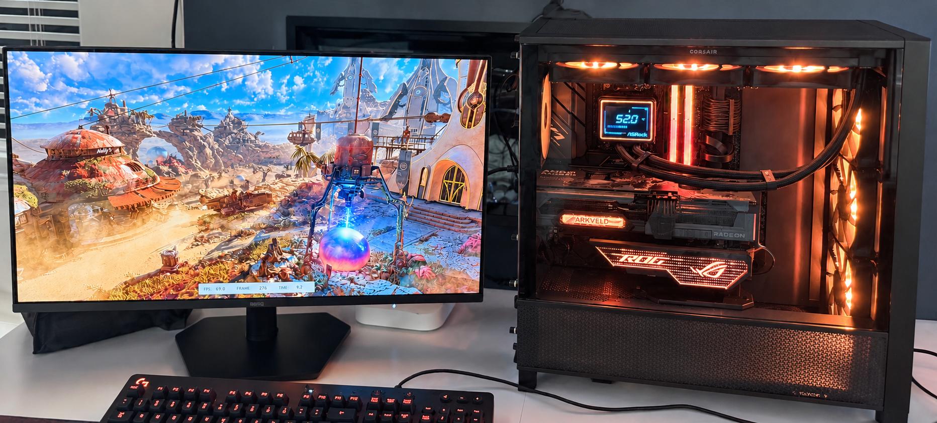 Ryzen 9 9950X3D RX 9070 XT 32GB DDR5 1.5TB NVMe Gaming PC Win 11 Pro