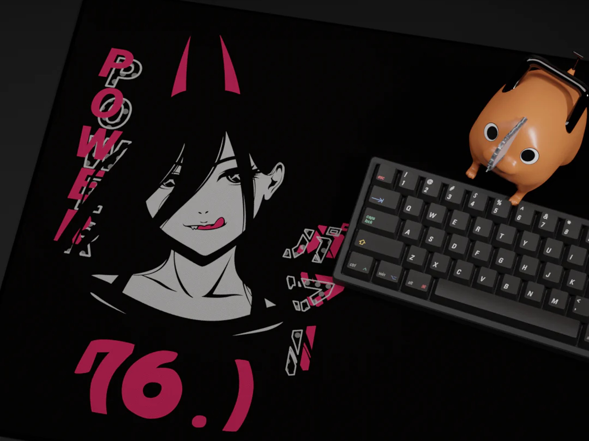 Black Powa Dark Deskmat