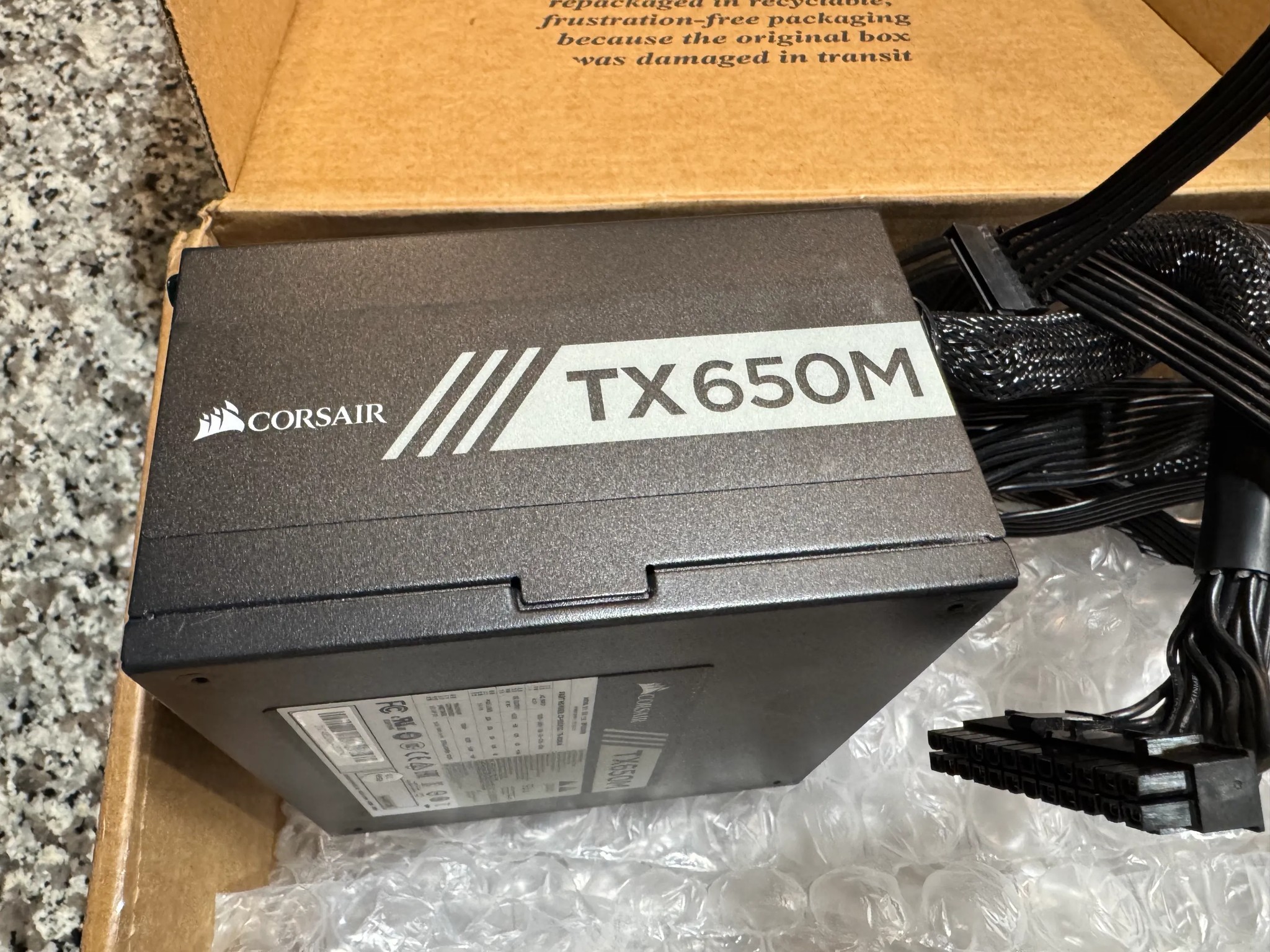 CORSAIR TX650M 650W 80+ Gold Semi-Modular Power Supply