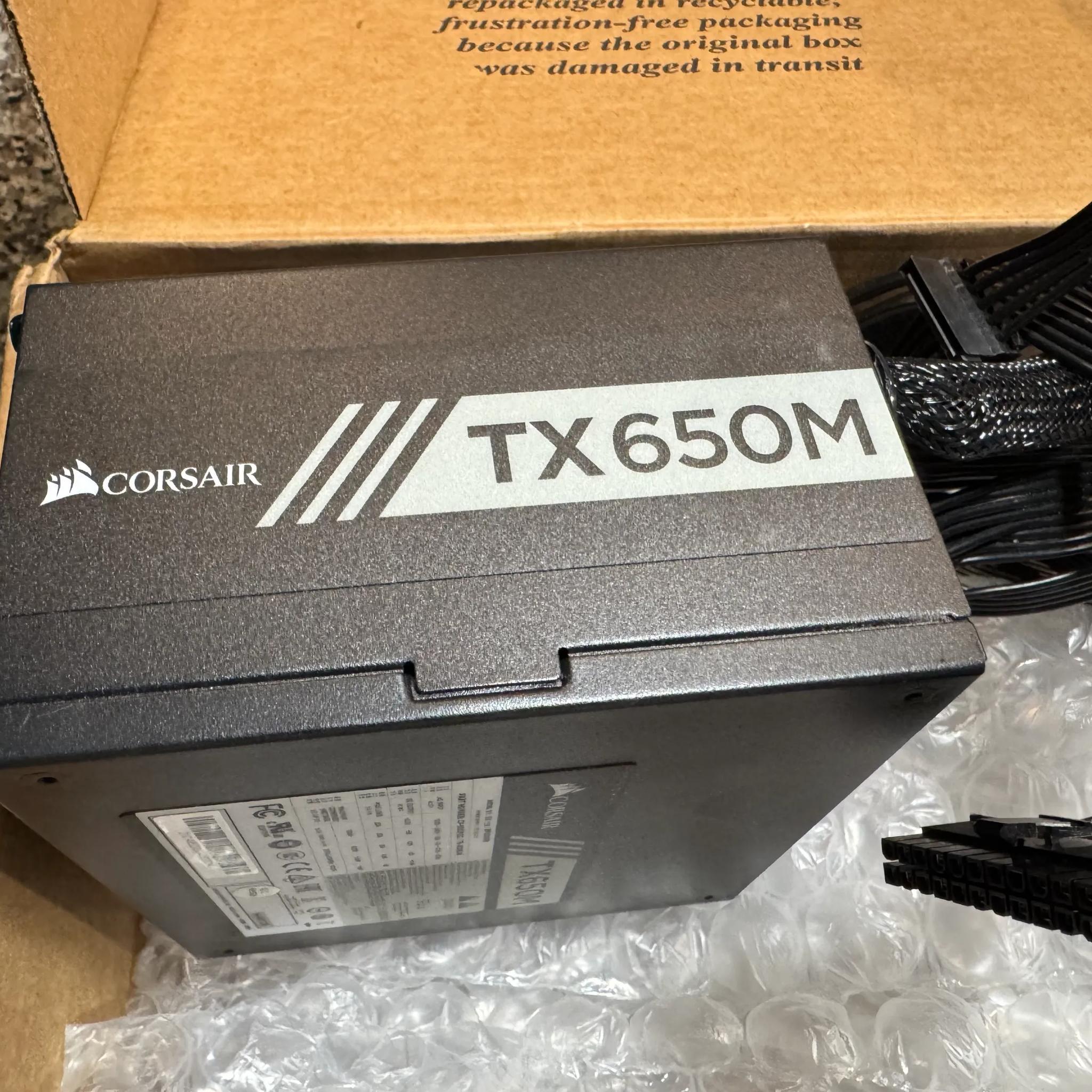 CORSAIR TX650M 650W 80+ Gold Semi-Modular Power Supply
