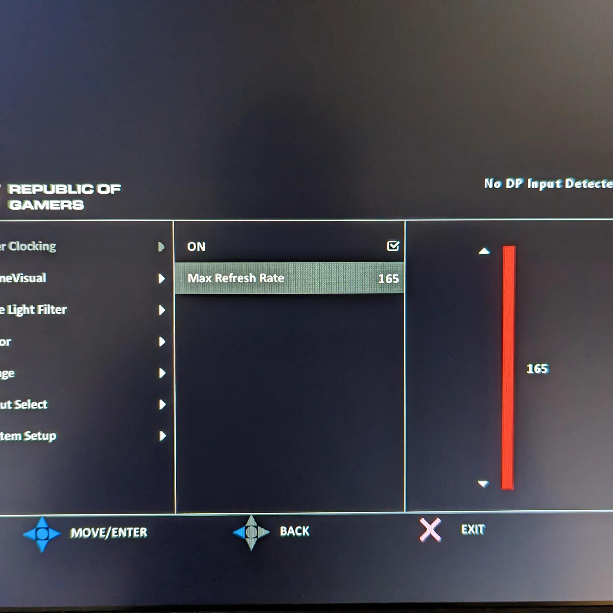 27" 165hz ROG Swift 1440P PG279Q