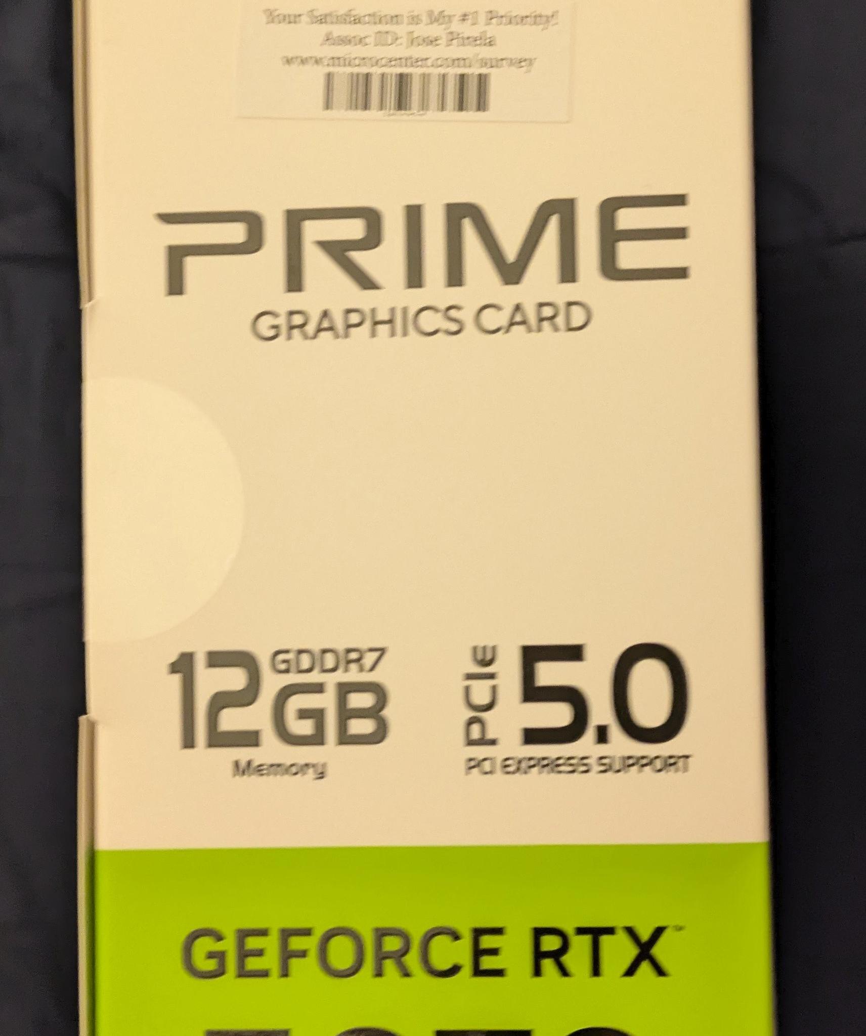 🔥 NEW — ASUS NVIDIA GeForce RTX 5070 12G Prime Triple Fan SFF-Ready Video Card 🔥