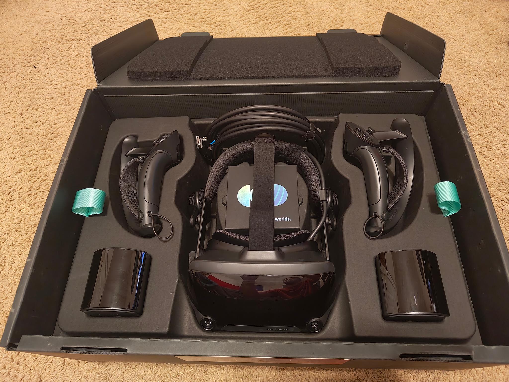 Valve Index Full Kit (Headset, Base Stations, Controllers, Mounts, Box) - Used