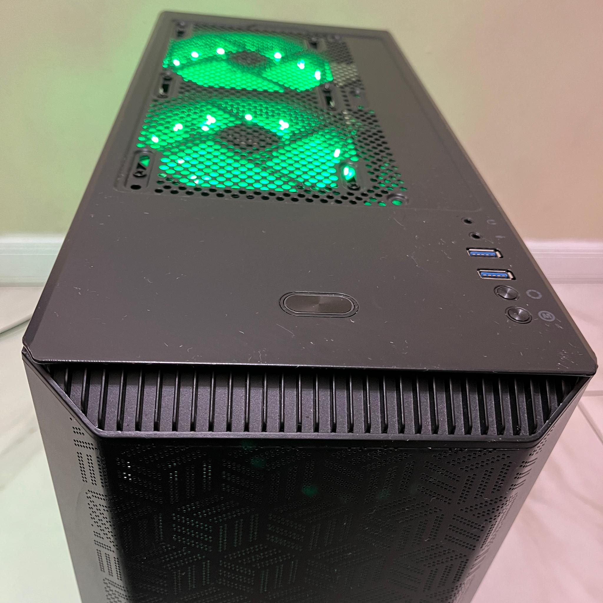 🟠🔥NVIDIA GTX 1080, Intel i3-9100, 12GB RAM, 500 GB SSD, High Performance RGB Gaming PC w/ Remote 🖥️🔵