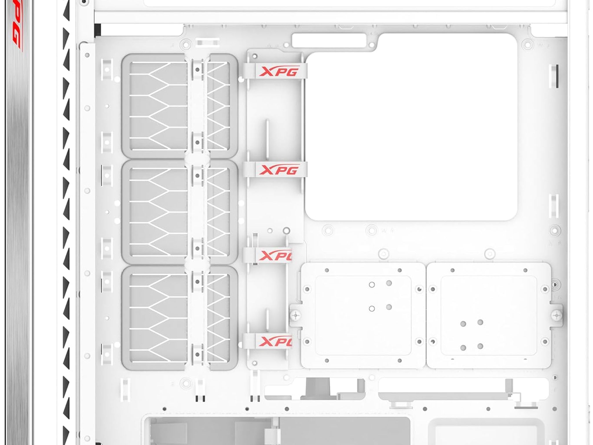 XPG Battlecruiser II Mid-Tower ATX PC White Computer Gaming Case