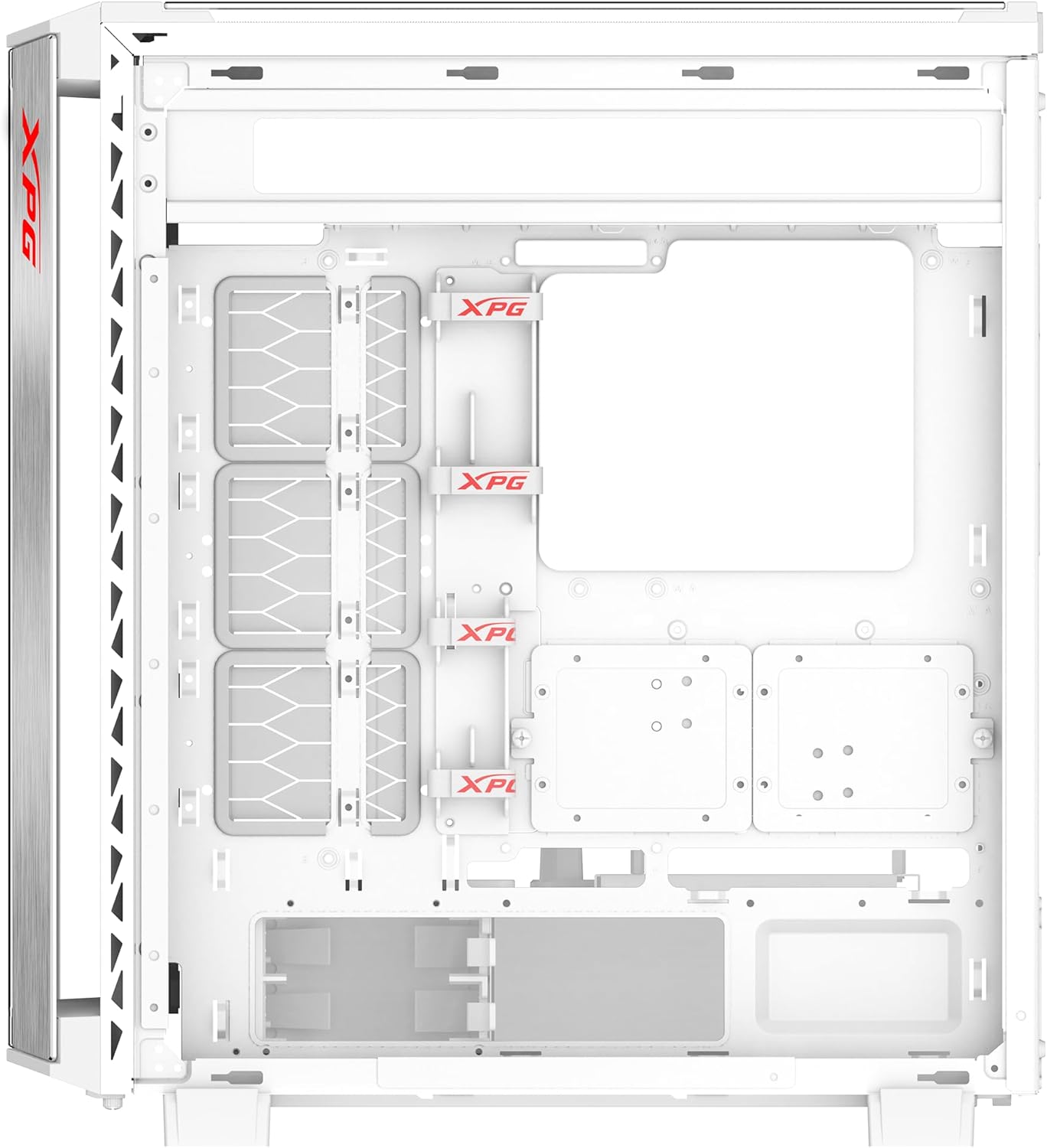 XPG Battlecruiser II Mid-Tower ATX PC White Computer Gaming Case