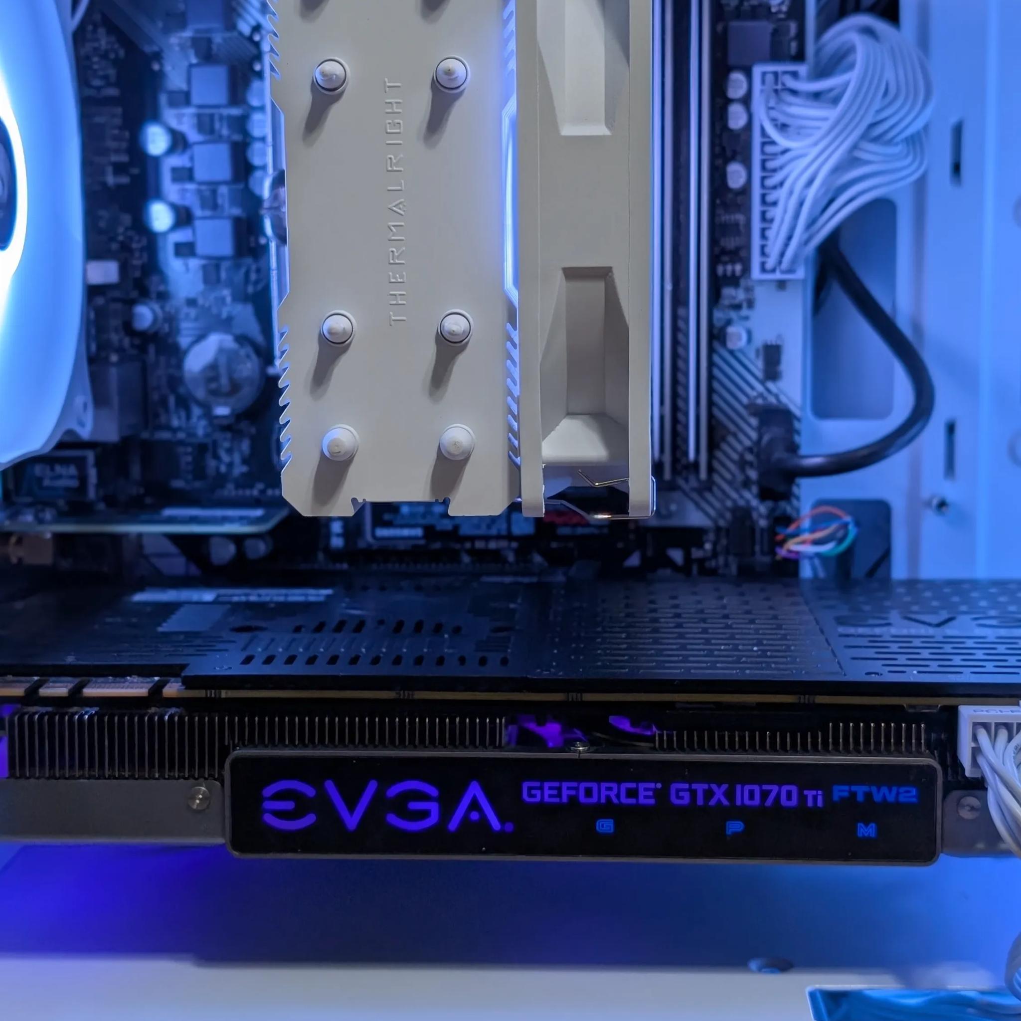 GTX 1070 Ti , Ryzen 3600, 16GB DDR4, 500 GB NVMe SSD, WiFi - White Budget Gaming PC