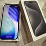 Apple Iphone 15 Pro Unlocked 128 GB Black Titanium Color.