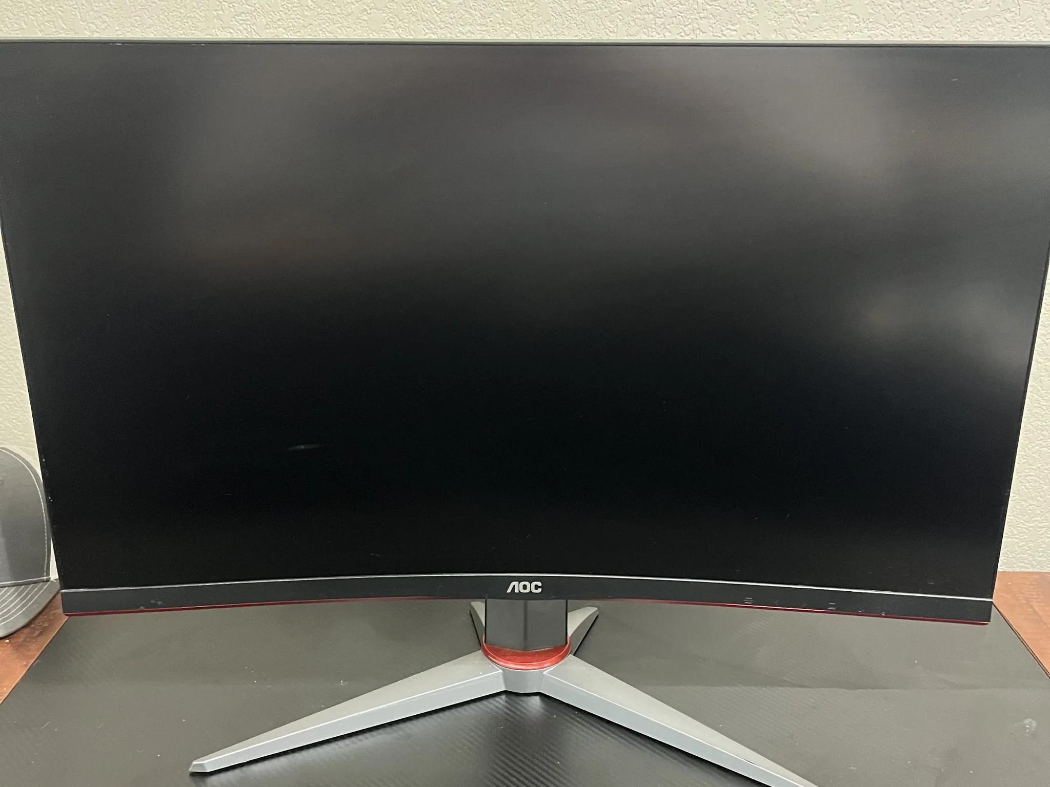 AOC C27G2Z 27" 0.5ms 240Hz Curved Frameless Ultra-Fast Gaming Monitor, FHD 1080p, Height Adjustable