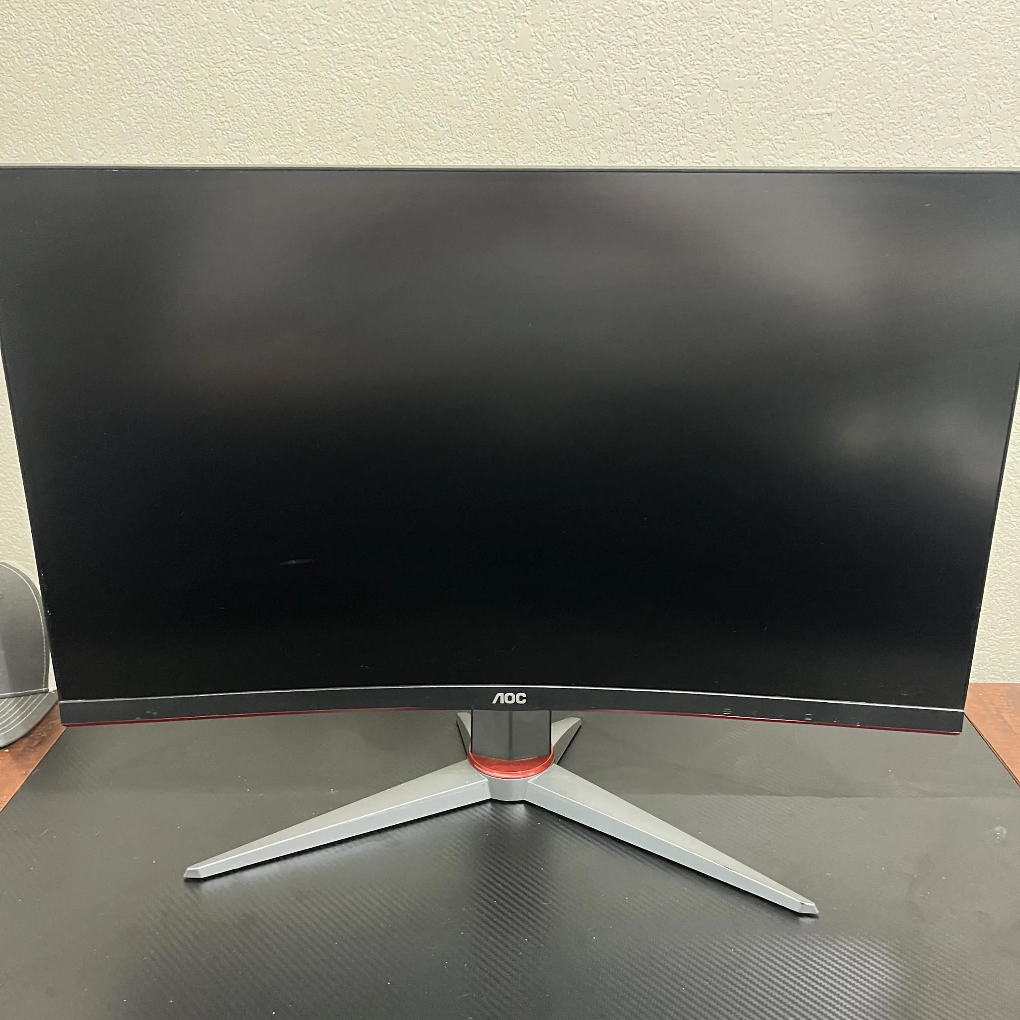 AOC C27G2Z 27" 0.5ms 240Hz Curved Frameless Ultra-Fast Gaming Monitor, FHD 1080p, Height Adjustable