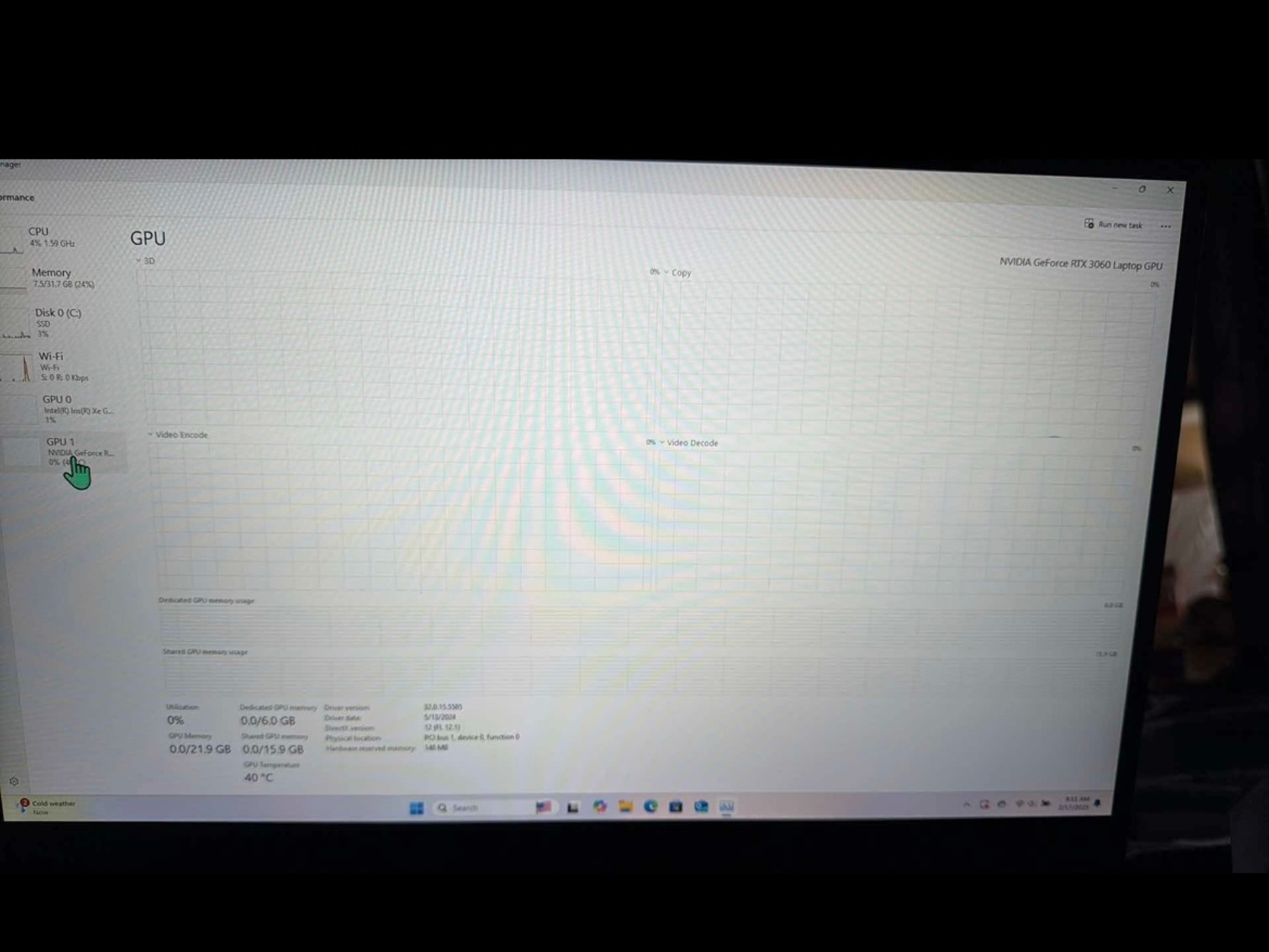 RTX 3060 and Intel i9-12900H 32gb DDR4 RAM Gaming Laptop
