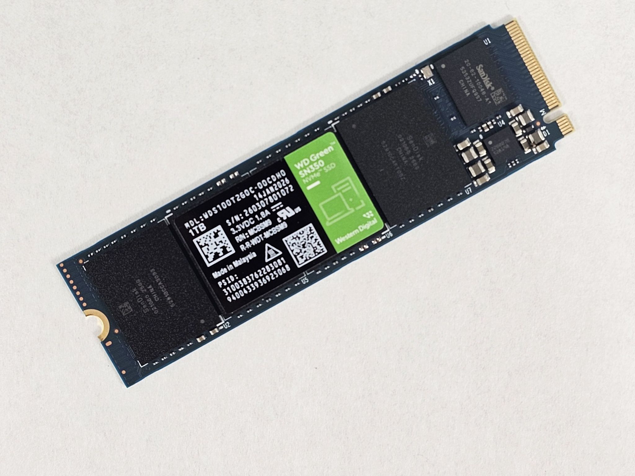 1TB NVMe M.2 SSD WD Green SN350 Gen3