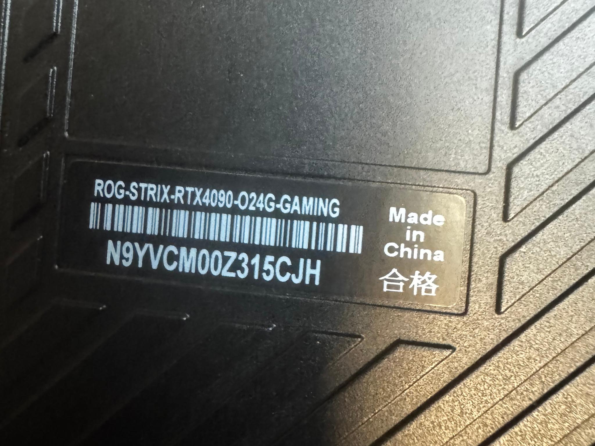 Asus ROG STRIX GAMING OC GeForce RTX 4090