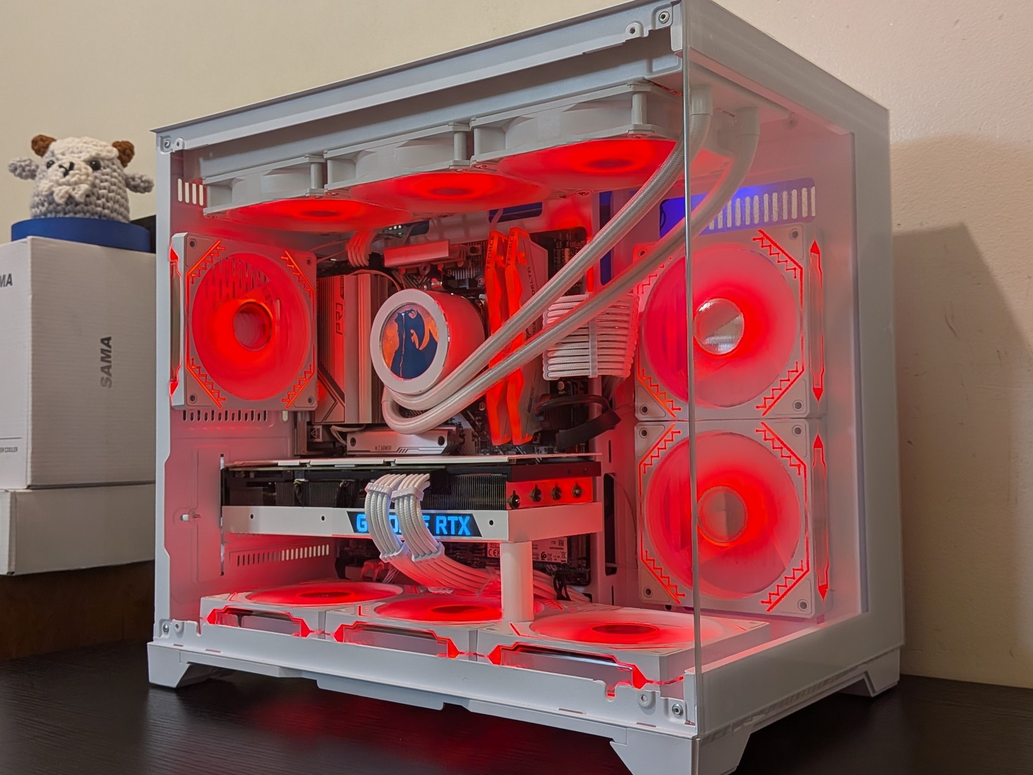 🔥🦢 White Gaming PC | RTX 3080 | Ryzen 7600X | 1TB SSD | 32GB RAM | WiFi 6 & Bluetooth 🦢🔥