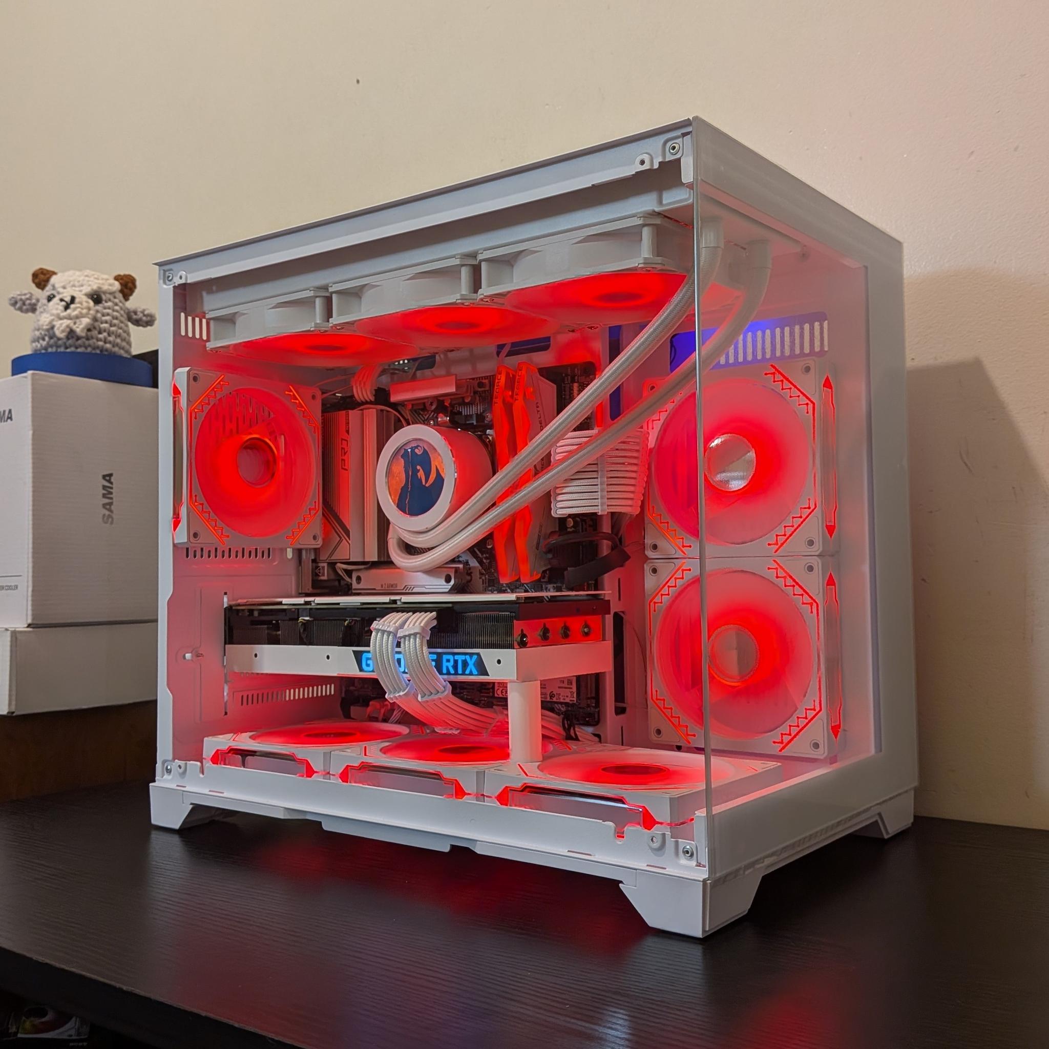 🔥🦢 White Gaming PC | RTX 3080 | Ryzen 7600X | 1TB SSD | 32GB RAM | WiFi 6 & Bluetooth 🦢🔥