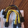 Power Cable 8 Pin Dual PCIe 8 Pin (6+2) Graphics Card PCI Express Power Adapter GPU VGA Y-Splitter
