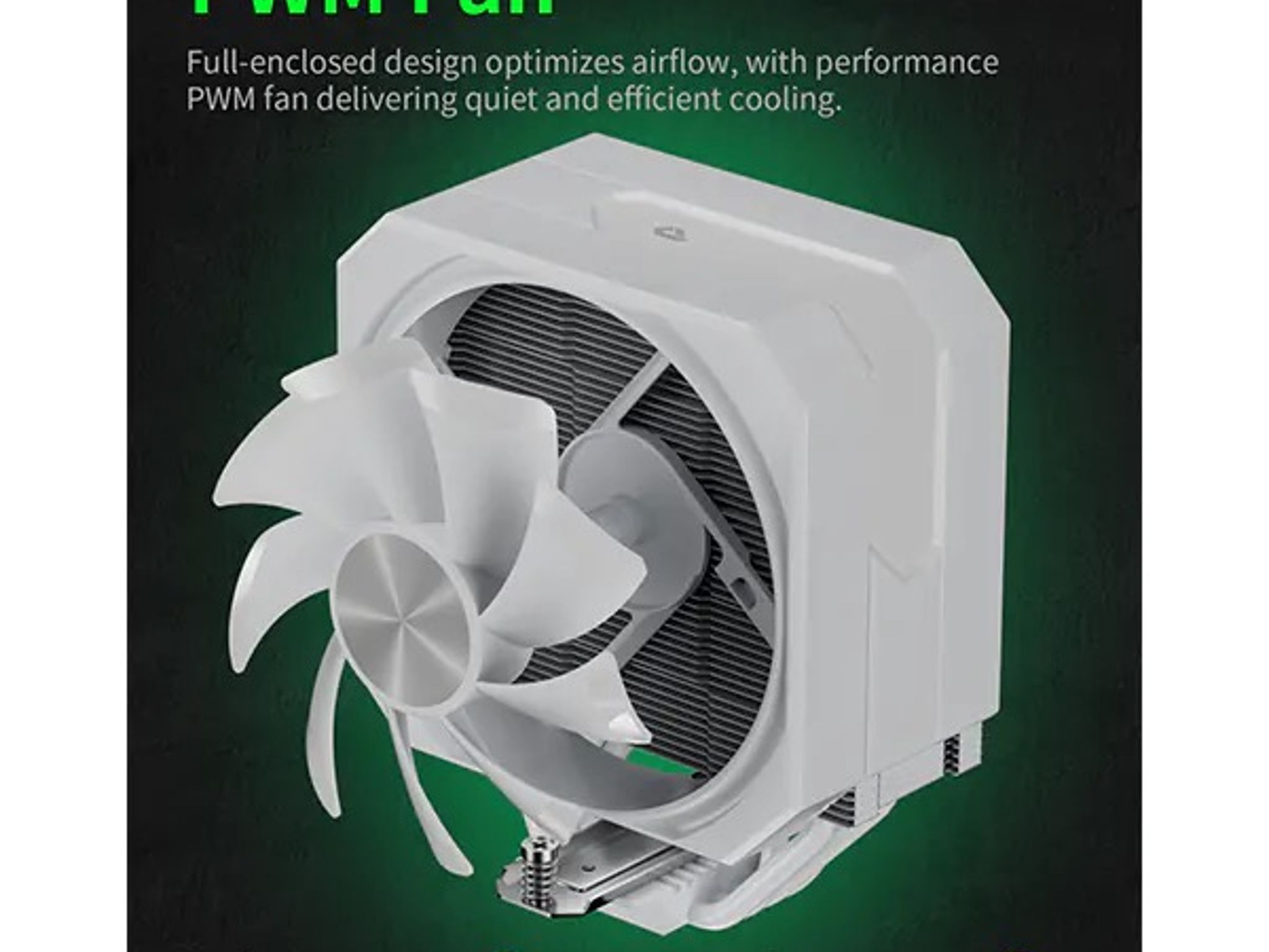 upHere White Single Fan CPU Air Cooler