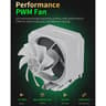 White Single Fan CPU Cooler