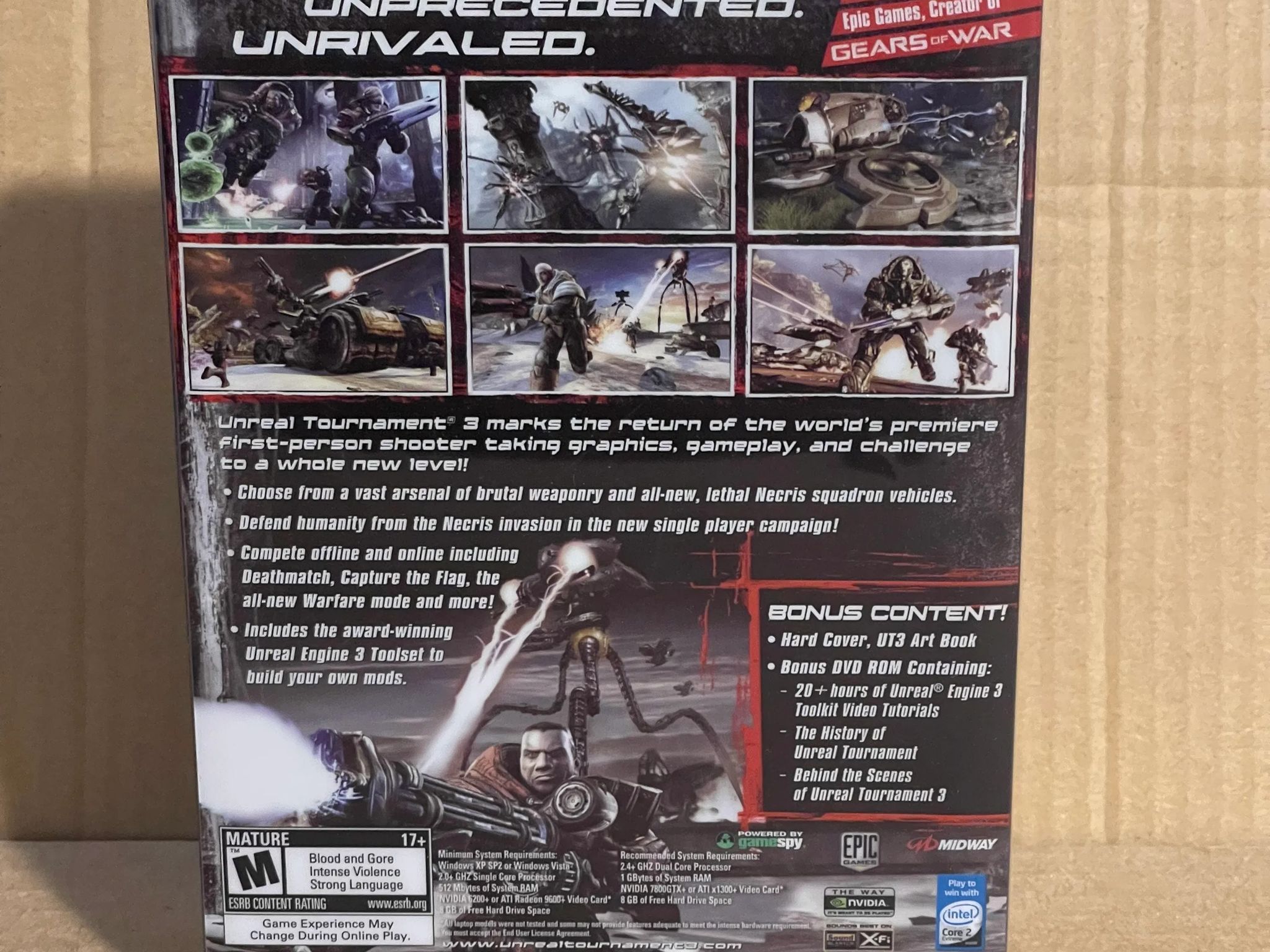 Unreal Tournament III Collector's Edition, Metal Case