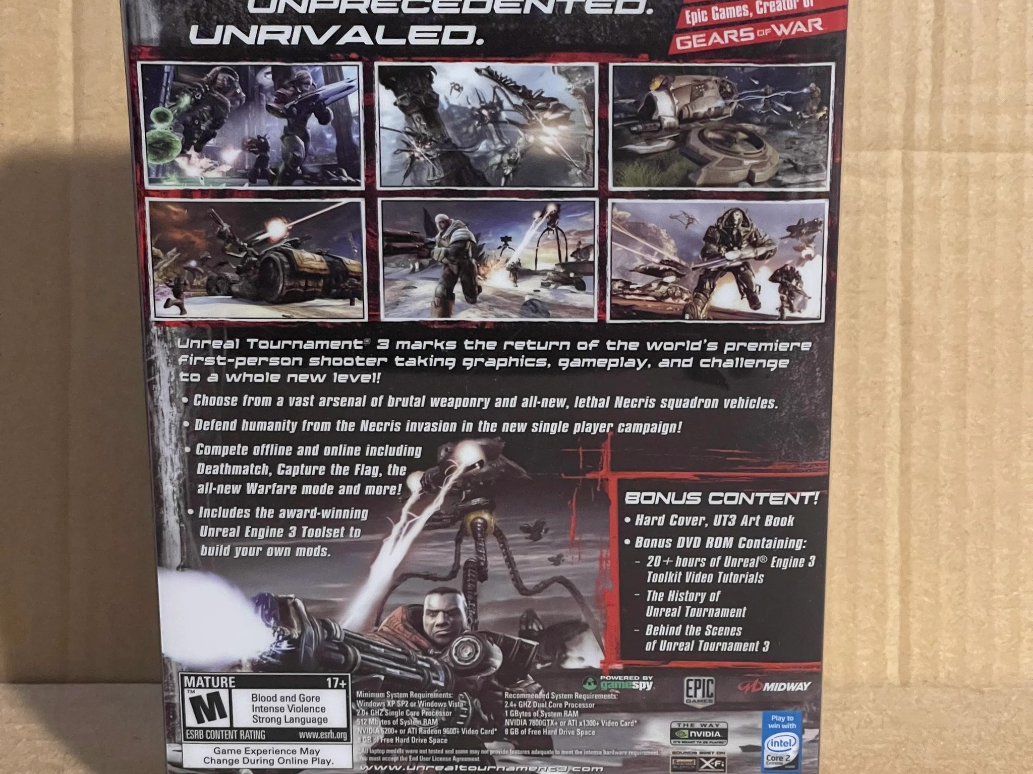 Unreal Tournament III Collector's Edition, Metal Case