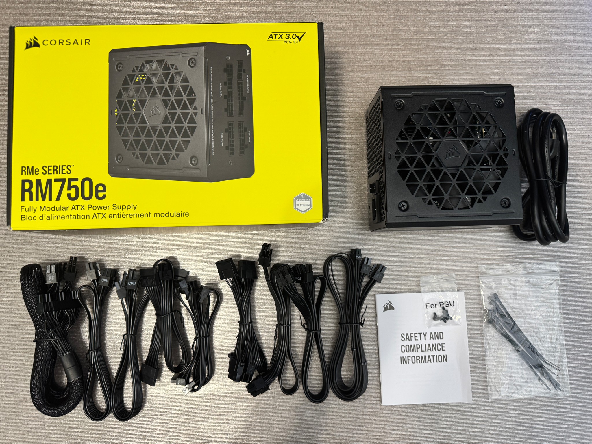 Corsair RMe SERIES™ RM750e Fully Modular ATX 750 Watt Power Supply