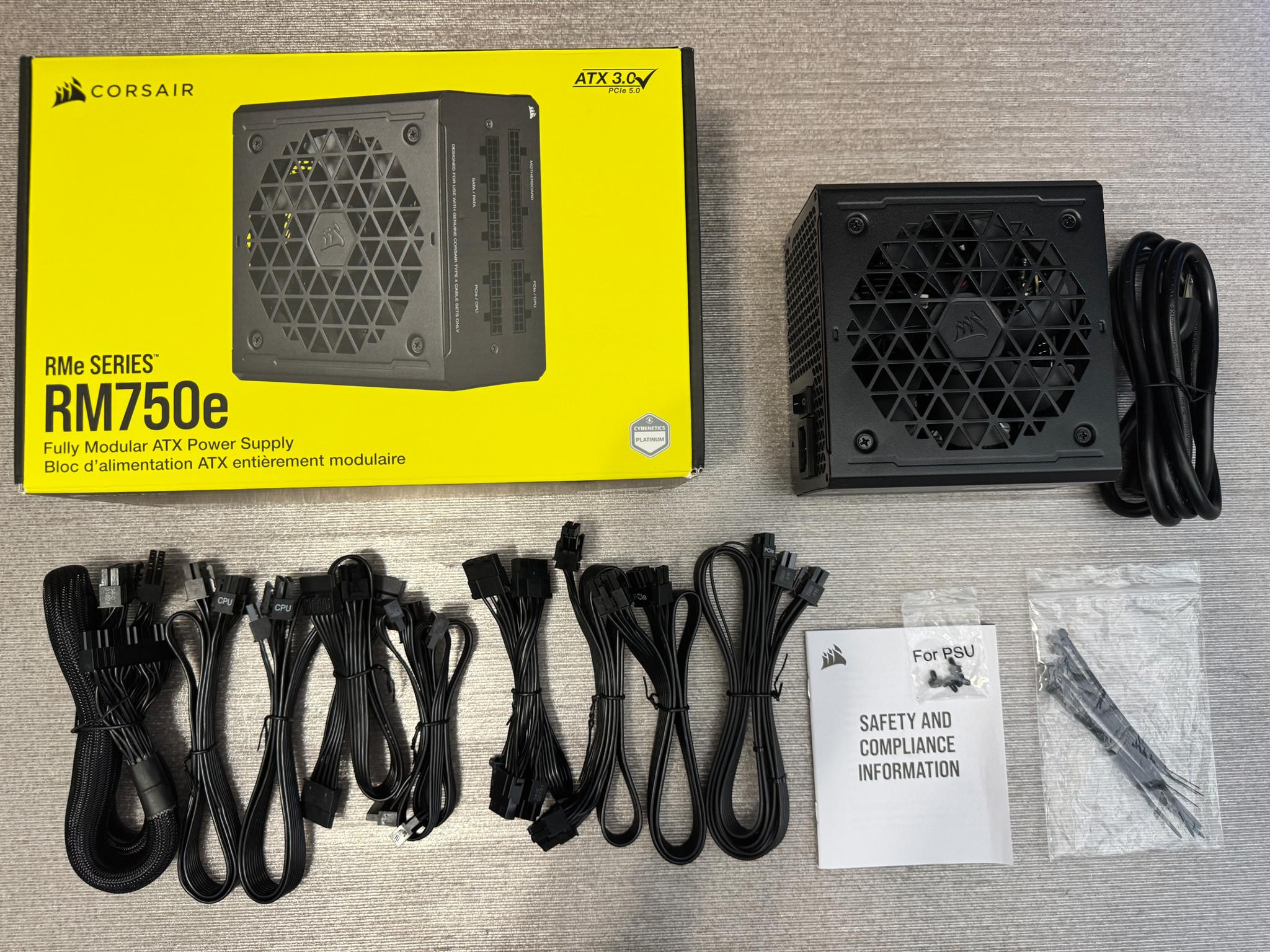 Corsair RMe SERIES™ RM750e Fully Modular ATX 750 Watt Power Supply