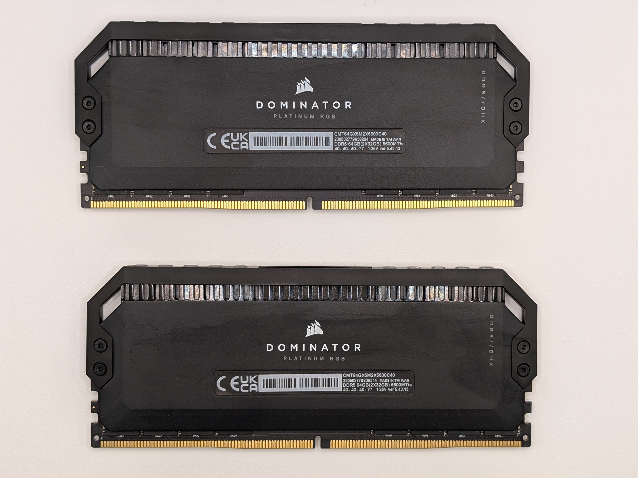 Corsair Dominator Platinum RGB 64GB (2x32GB) DDR5 DRAM 5600MT/s Memory Kit