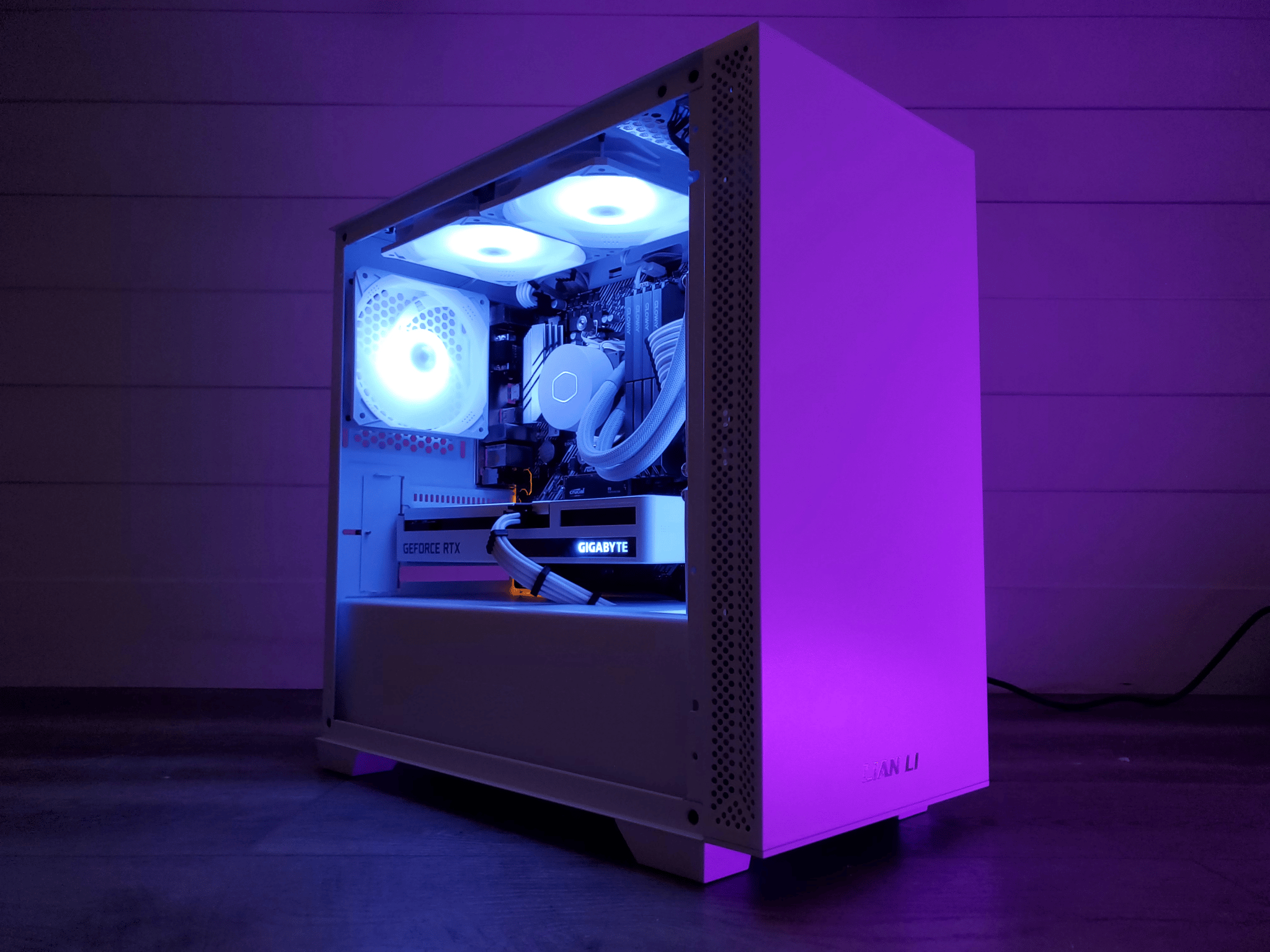 Glacier | RTX 3060 - Ryzen 5 5600x White Gaming and Streaming PC