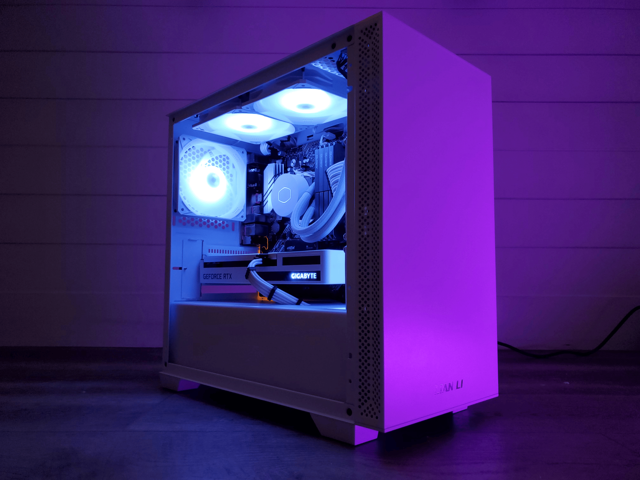 Glacier | RTX 3060 - Ryzen 5 5600x White Gaming and Streaming PC