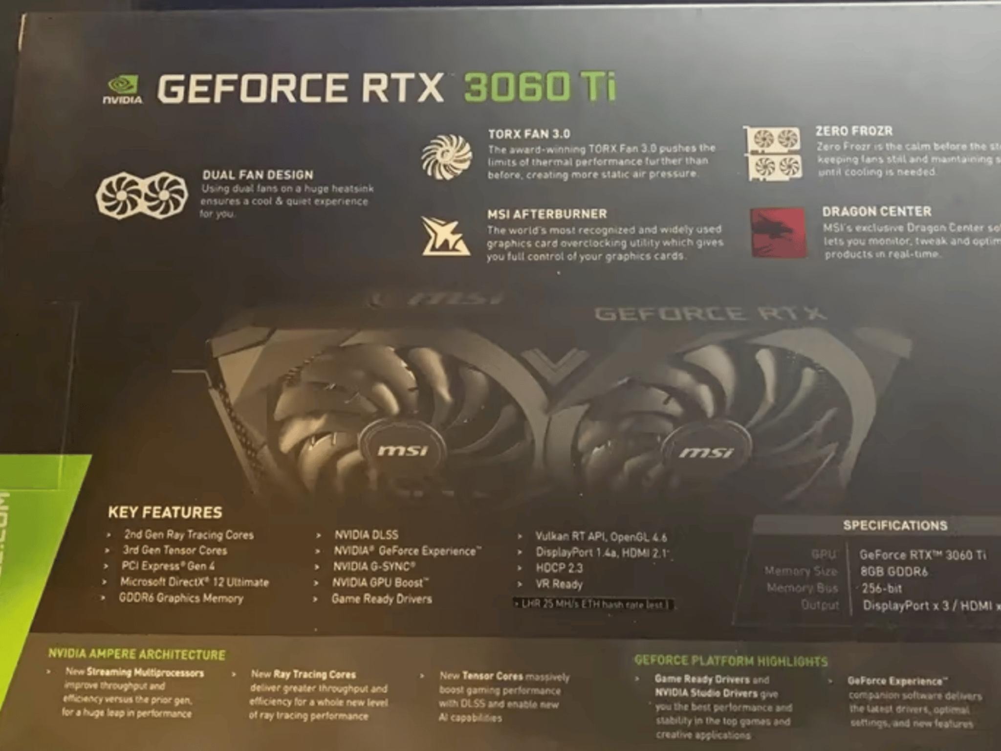 Free Shipping || MSI Ventus 3060 Ti Dual Fan OC edition