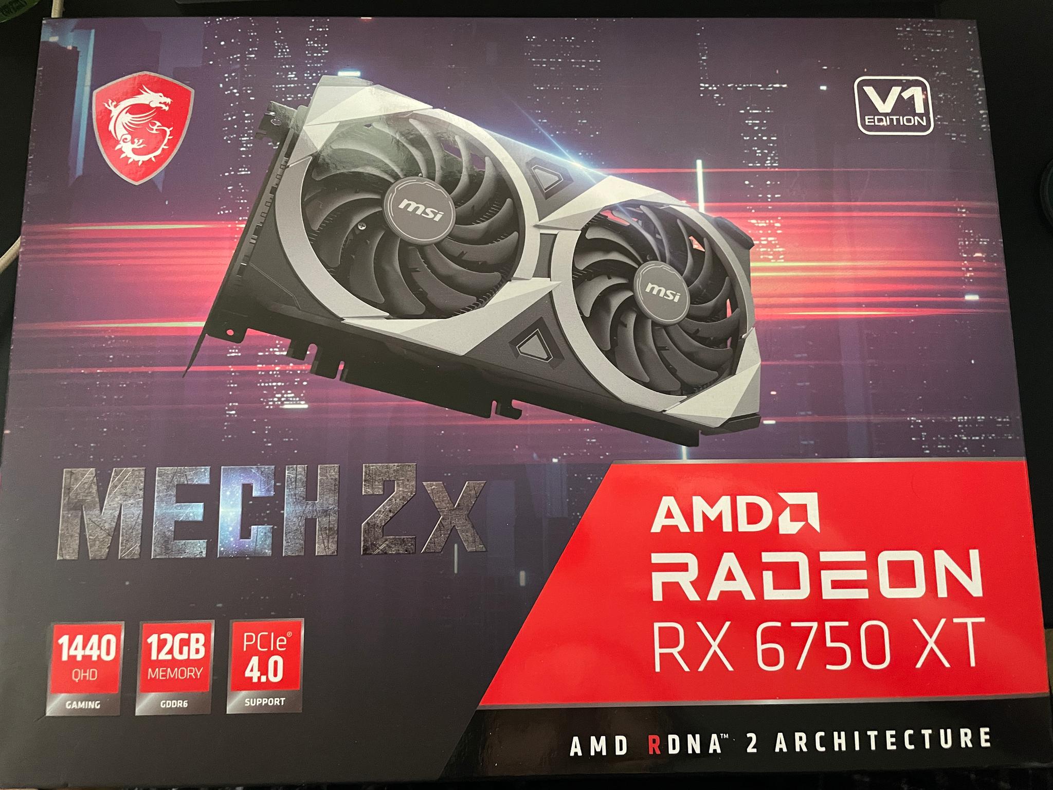 MSI RX 6750 xt Mech 2x