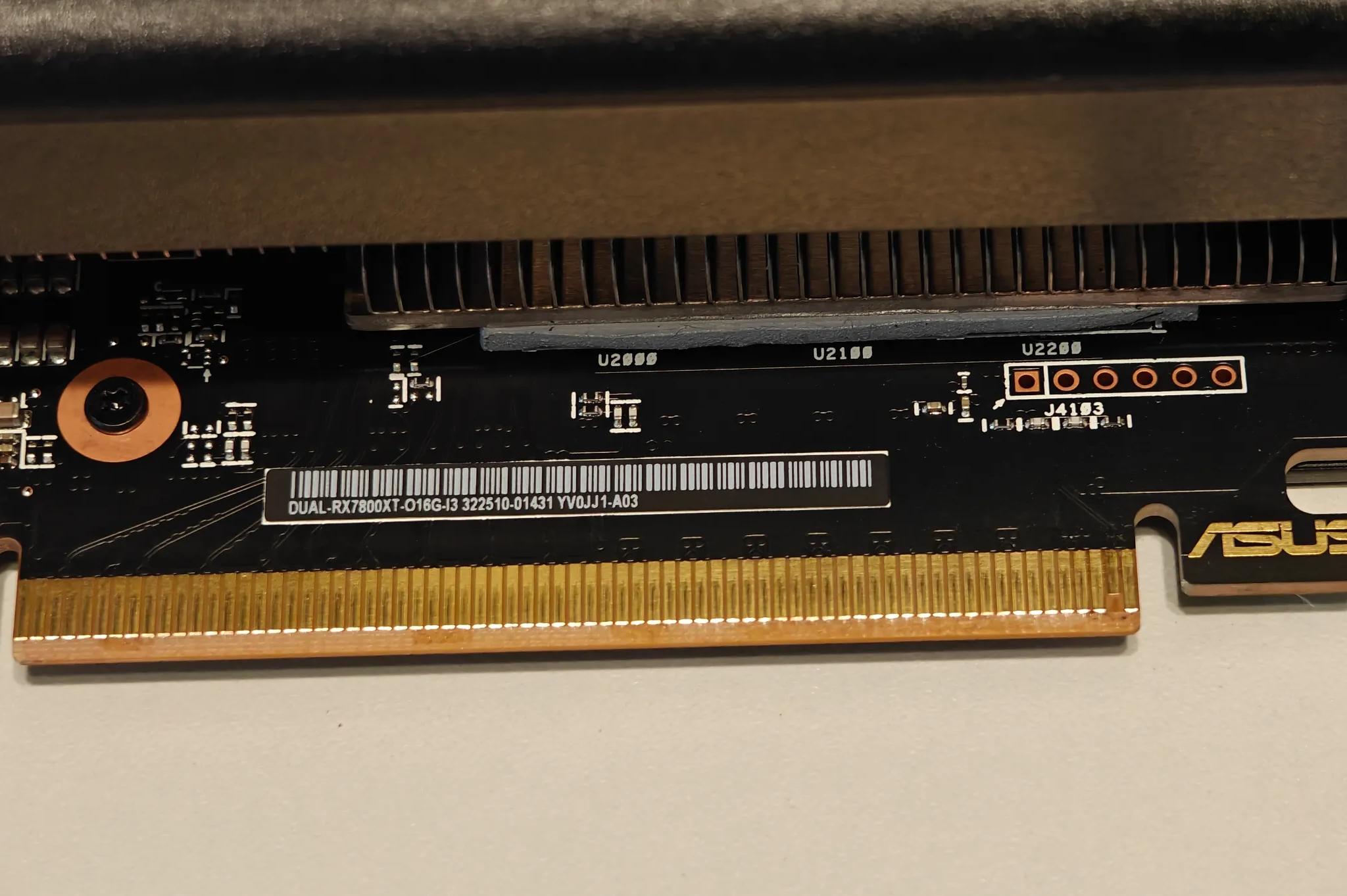 ASUS Dual Radeon RX 7800 XT OC Edition 16GB GDDR6
