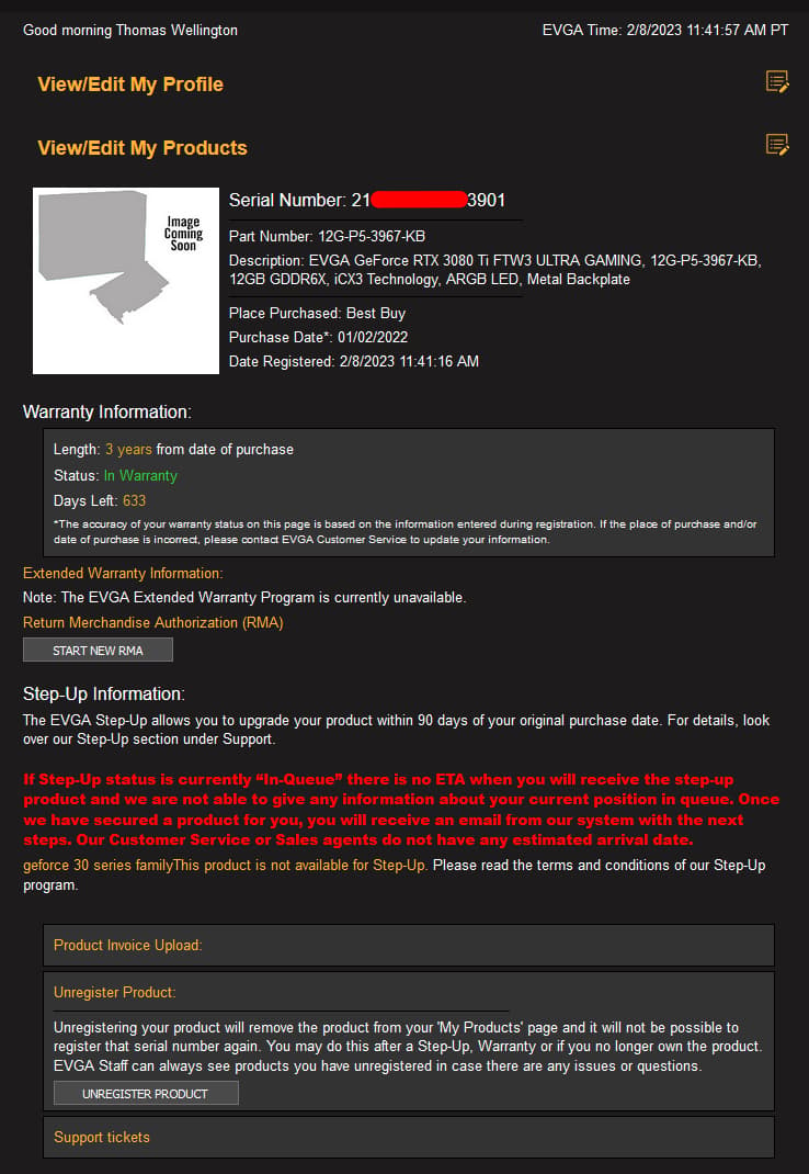 EVGA 3080 Ti FTW3 Ultra