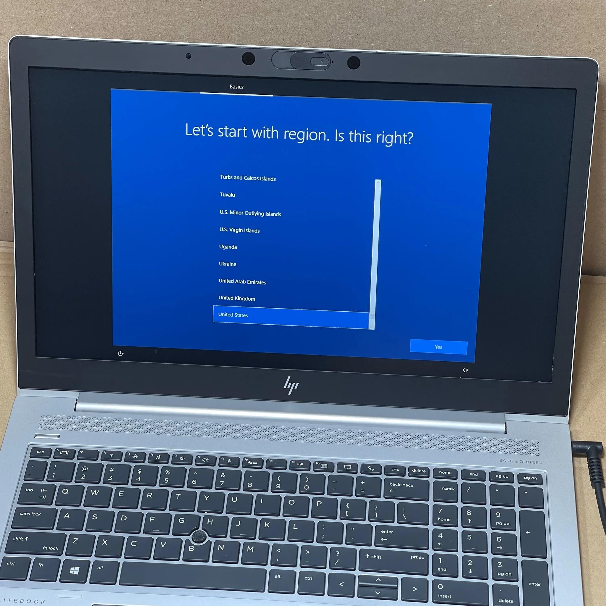HP EliteBook 850 G5, Used, 15", i7-8250U, 16GB, 256GB
