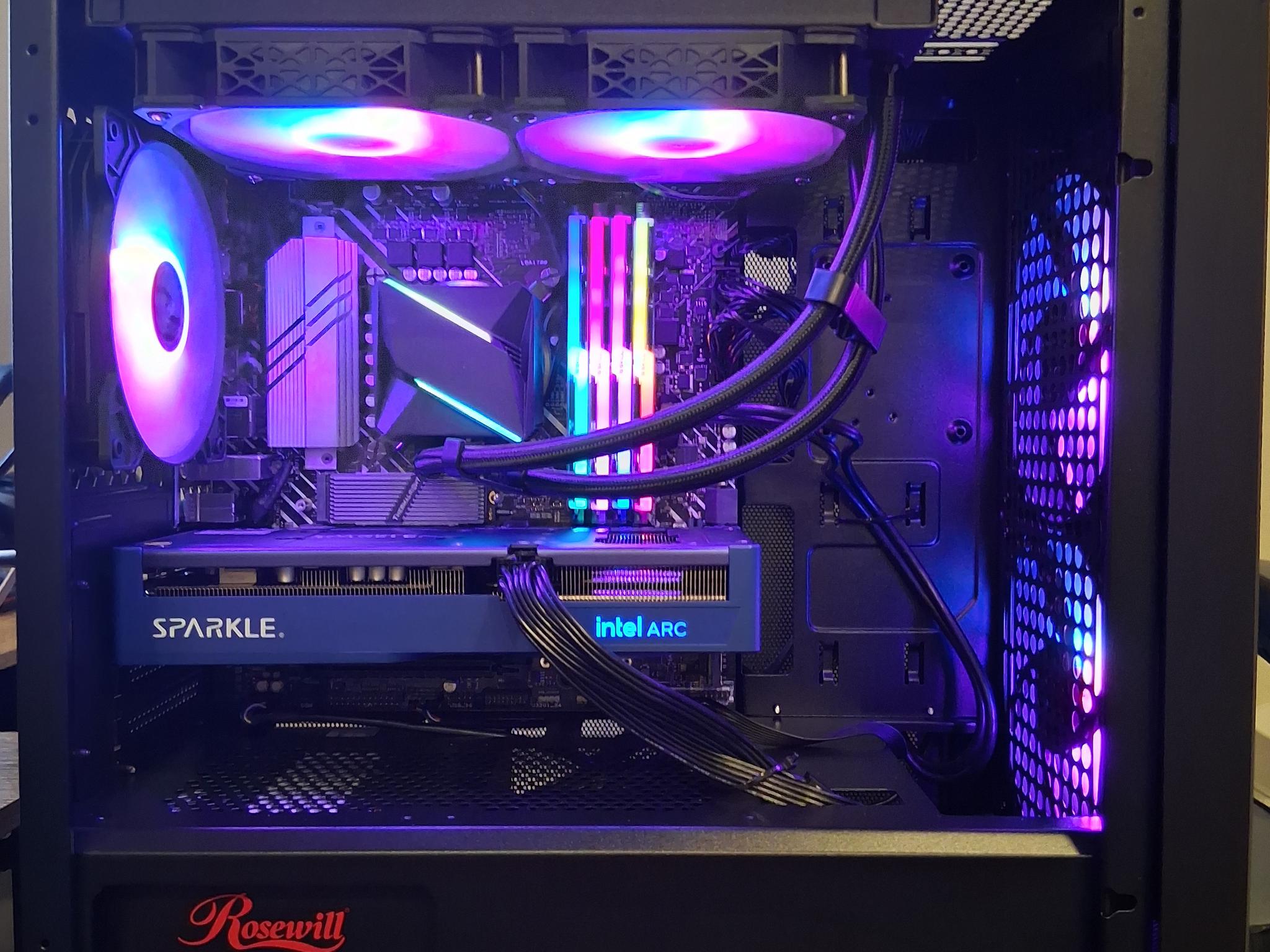 Intel i3 14100F CPU / GPU intel Arc b570 10gb vram/ 32gb of ddr4 3200