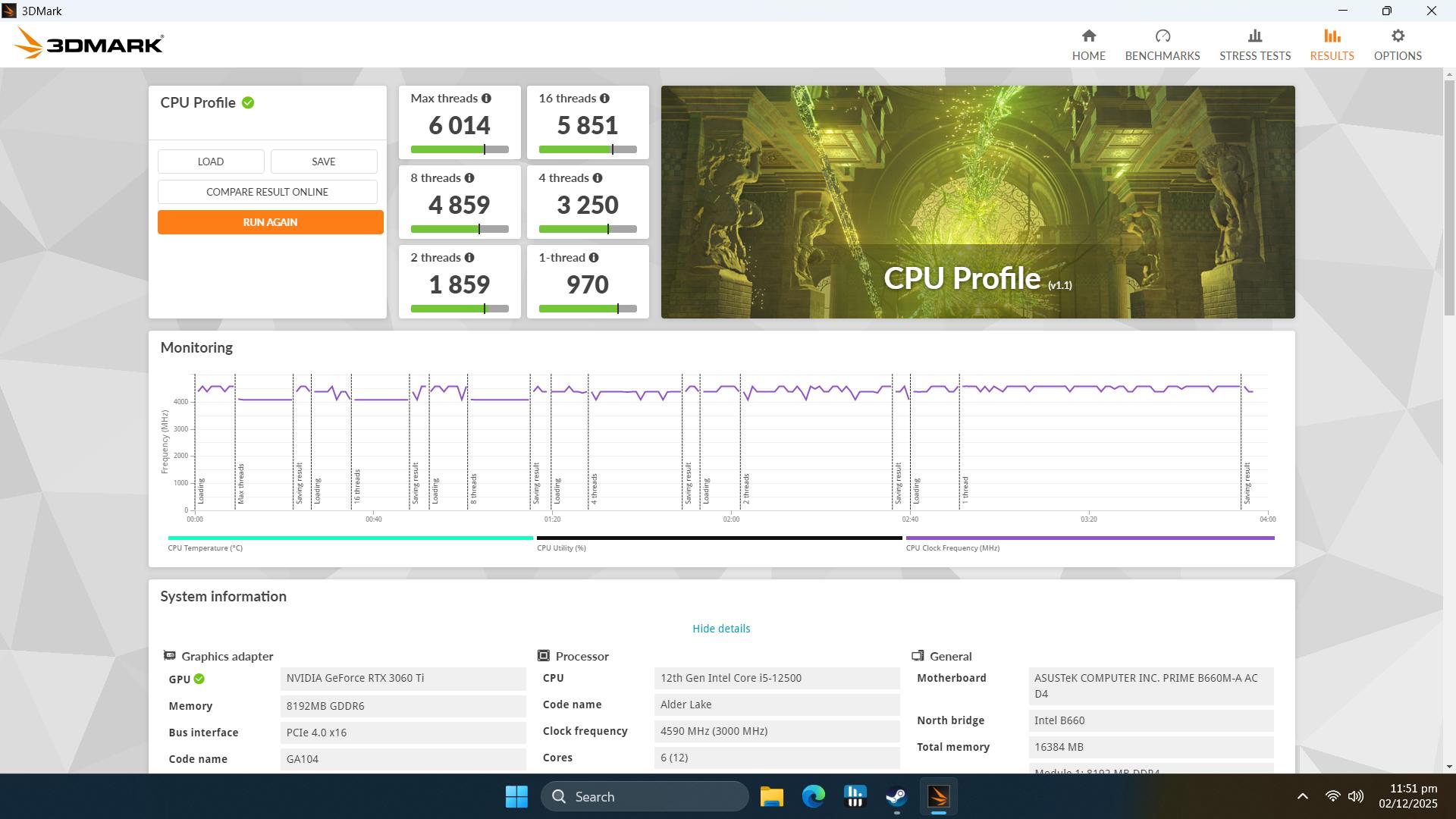 1440P StartUP White | i5-12500 | 3060Ti | DDR4 16GB | 1TB Storage