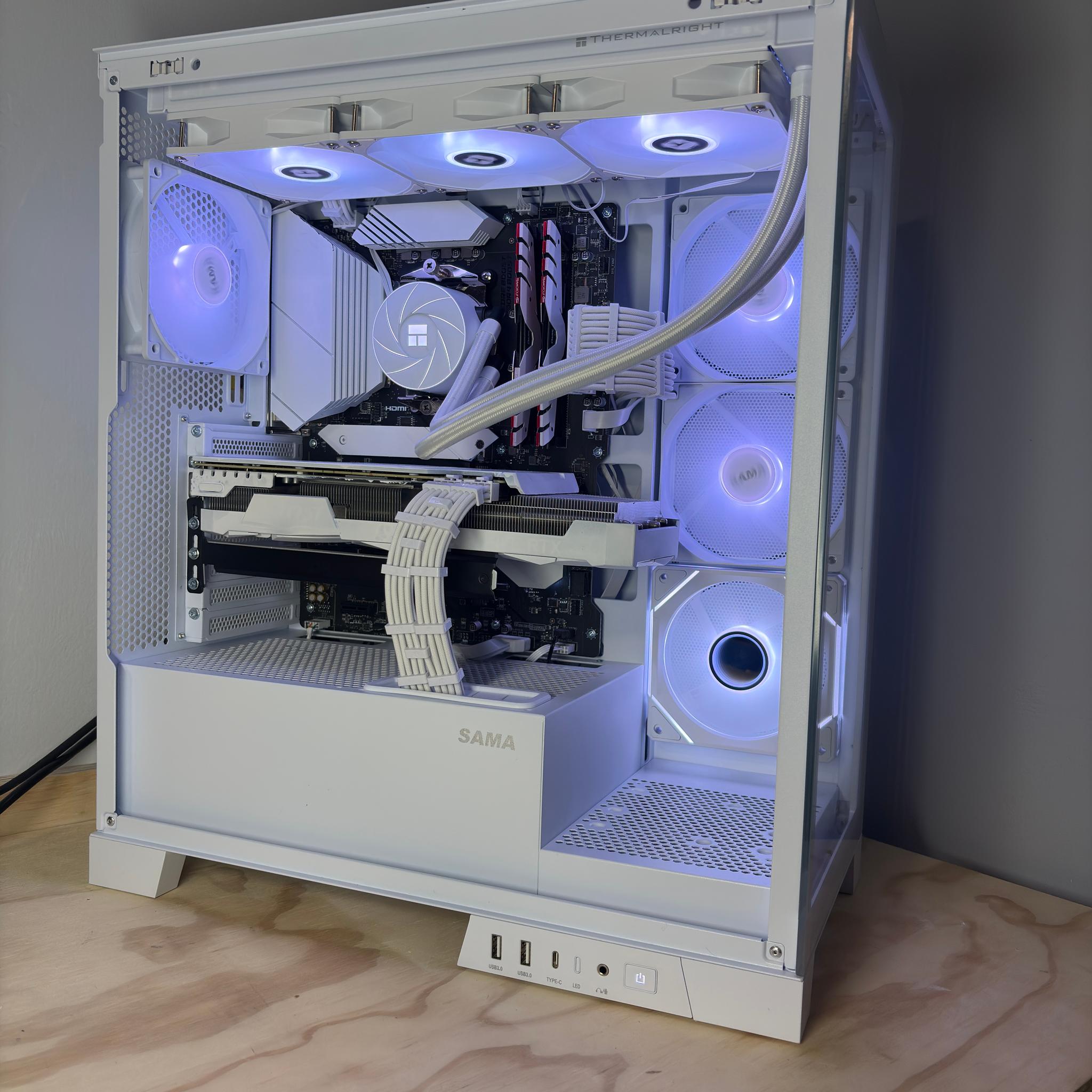 🧊❄️ Glacier Series All White Gaming PC / Ryzen 7 + RTX 3070 / 1TB NVMe SSD / Ready To Play! ❄️🧊
