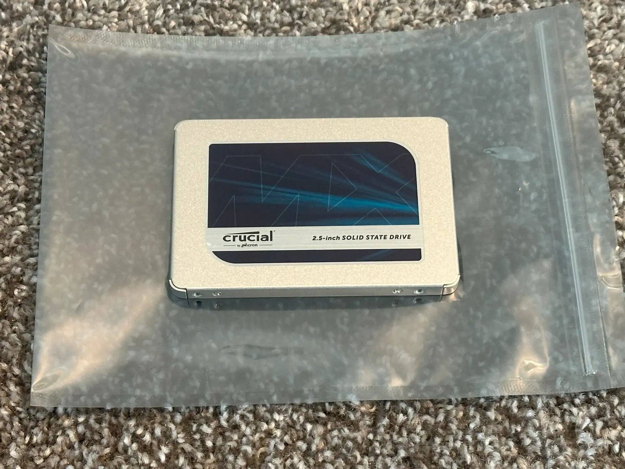 Two Crucial MX500 4TB 3D NAND SATA 2.5 Inch Internal SSD