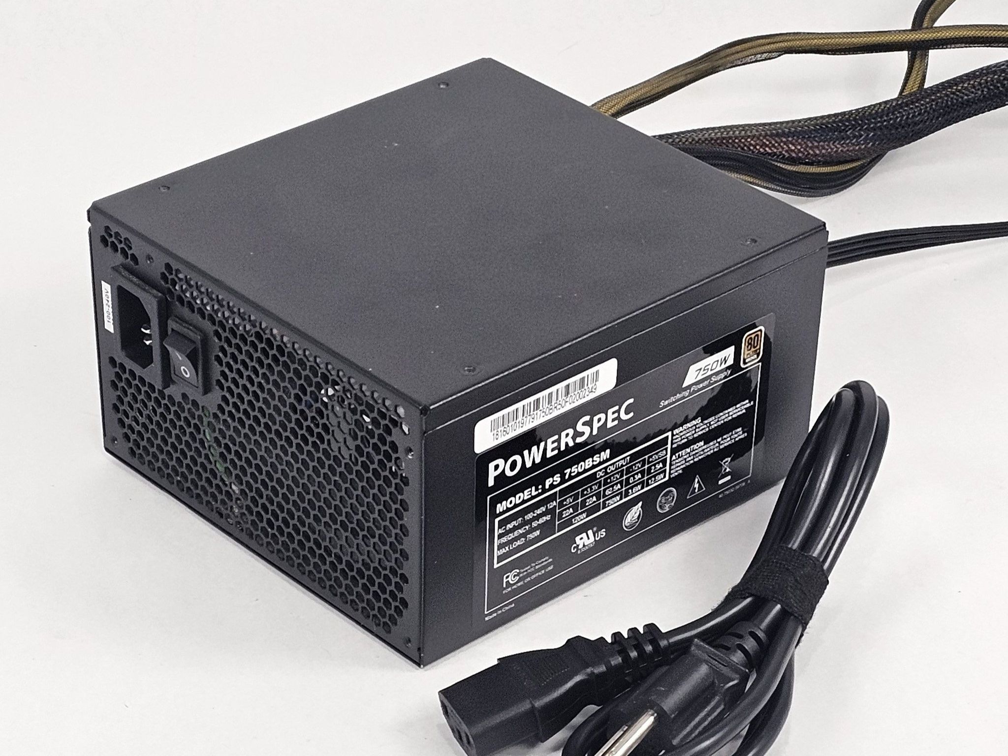 750 Watt PSU PowerSpec PS 750BSM Power Supply